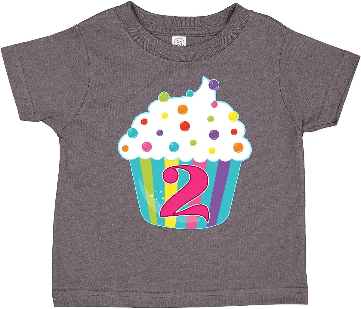 inktastic 2nd Birthday Cupcake Toddler T-Shirt