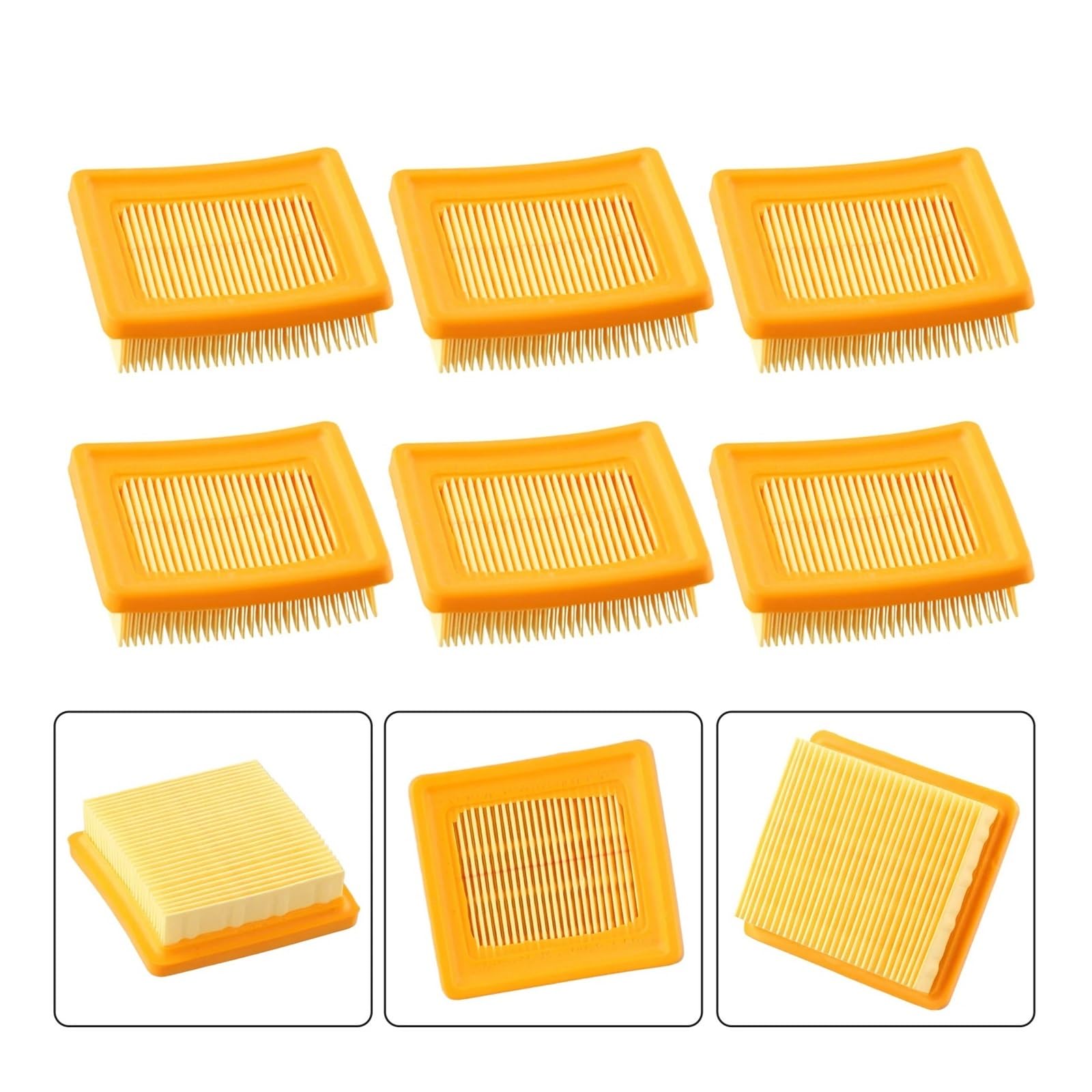 6 filtros de Aire de Repuesto compatibles con Motosierra 4180-141-0300B FS91 FS131 FS111, for jardín, cortacésped, Herramienta de Repuesto