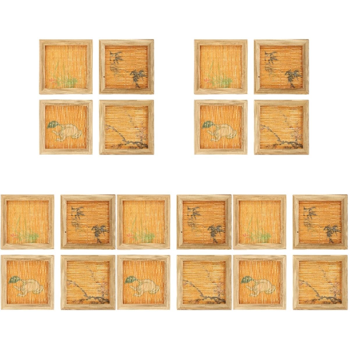 Dessous de verre Cabilock en lot de 20 pièces pour table basse et tasse à café