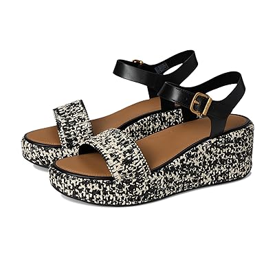 FitFlop Platfforms Woven Wedge Ankle Strap Sandals Women