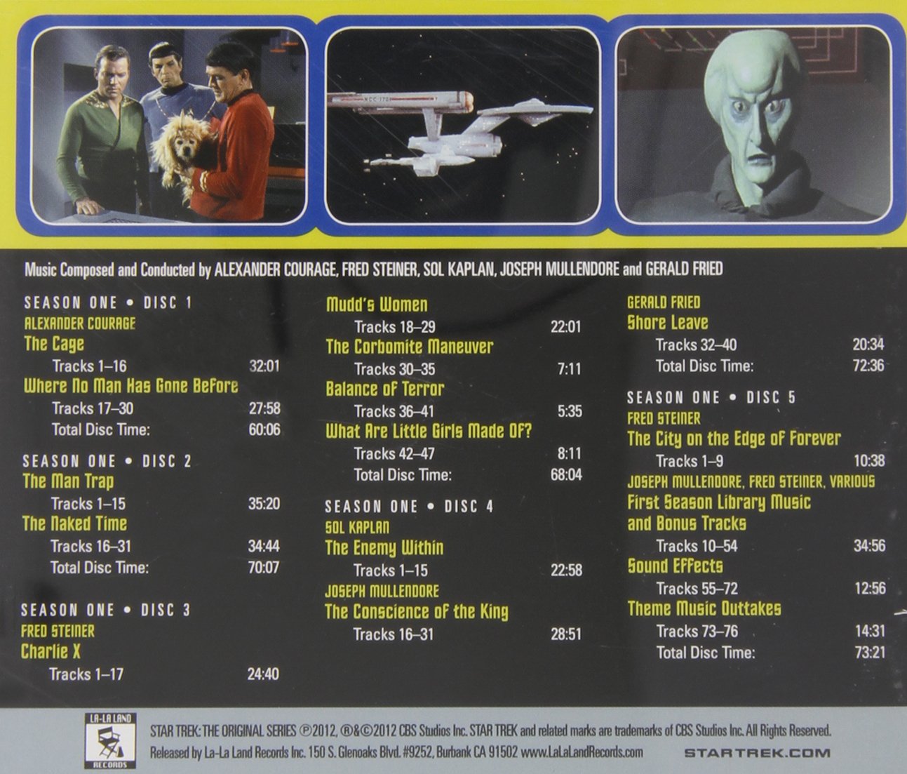 Star Trek - The Original series, seasons 1-3(Soundtrack)
