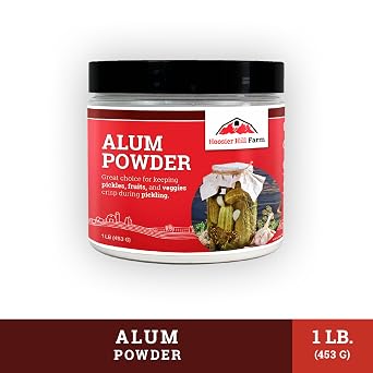 Hoosier Hill Farm Alum Granulated Pickle Powder, 1LB (Pack of 1)
