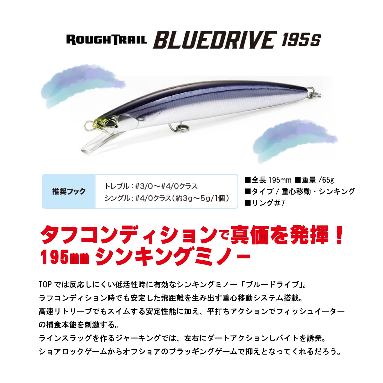 Amazon.co.jp: DUO(デュオ) ラフトレイル ブルードライブ195S CCC0864