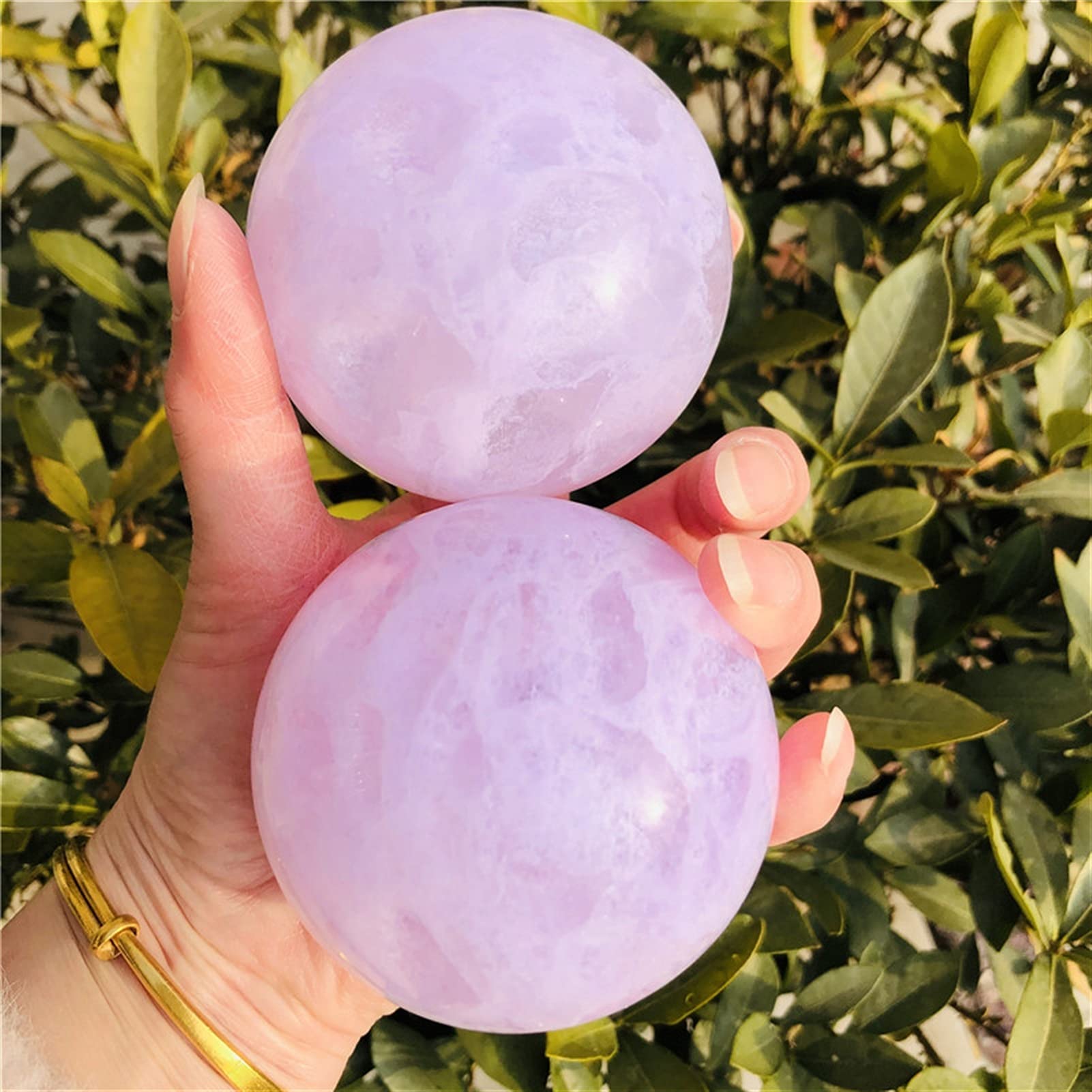 7cm Natural Crystal Ball Quartz Stone Rock Melt Polvere Piena Feng Shui Energy Ball Reiki Decorazione