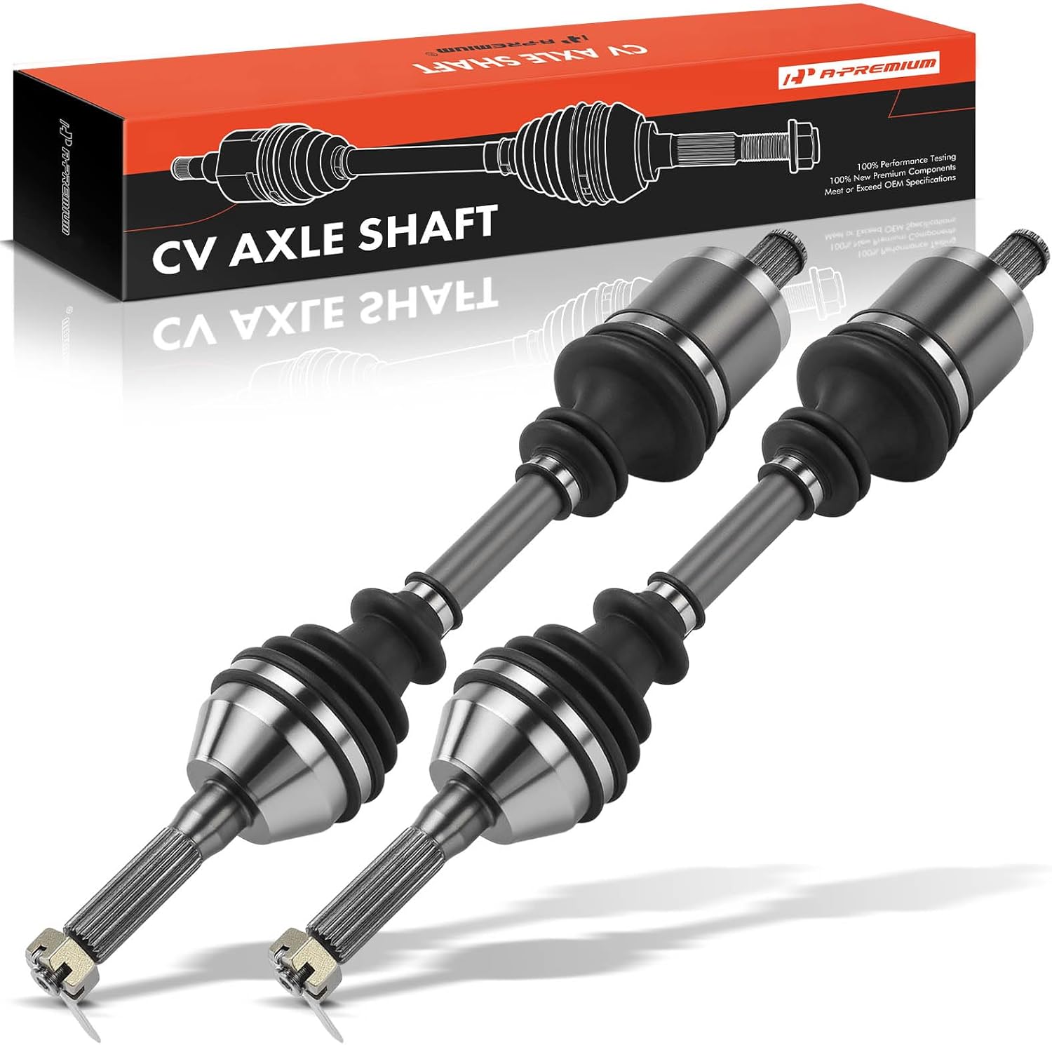 A-Premium Pair (2) Front CV Axle Shaft Assembly Compatible with Polaris ATP 330 2005, ATP 500 2005, Magnum 330 2005-2006, 4X4 Model only, Driver and Passenger Side