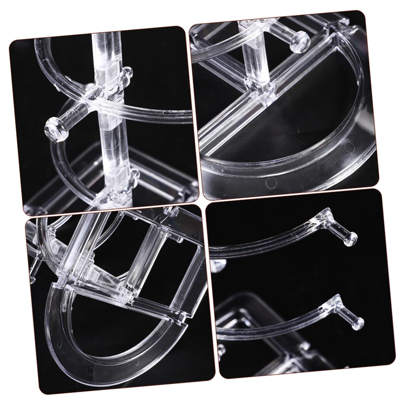 PRETYZOOM 8 Stk Brillenständer Sonnenbrillen-organizer-rack Brillenhalter Sonnenbrillen-organizer-ständer Glasständer Brillengestell Sonnenbrillen-präsentationsständer P.s Transparent