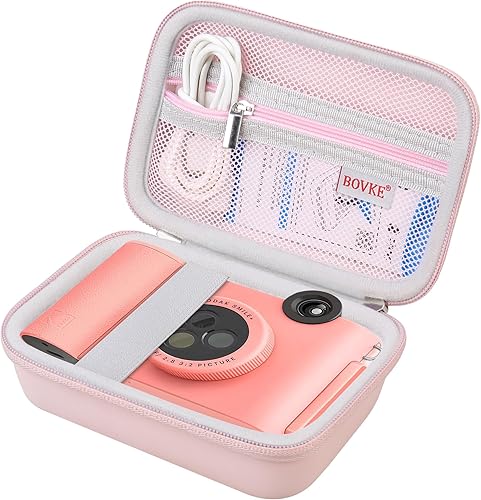 BOVKE Estuche de transporte para máquina etiquetadora MARKLIFE P11, mini impresora térmica compacta portátil, bolsillo de malla adicional para