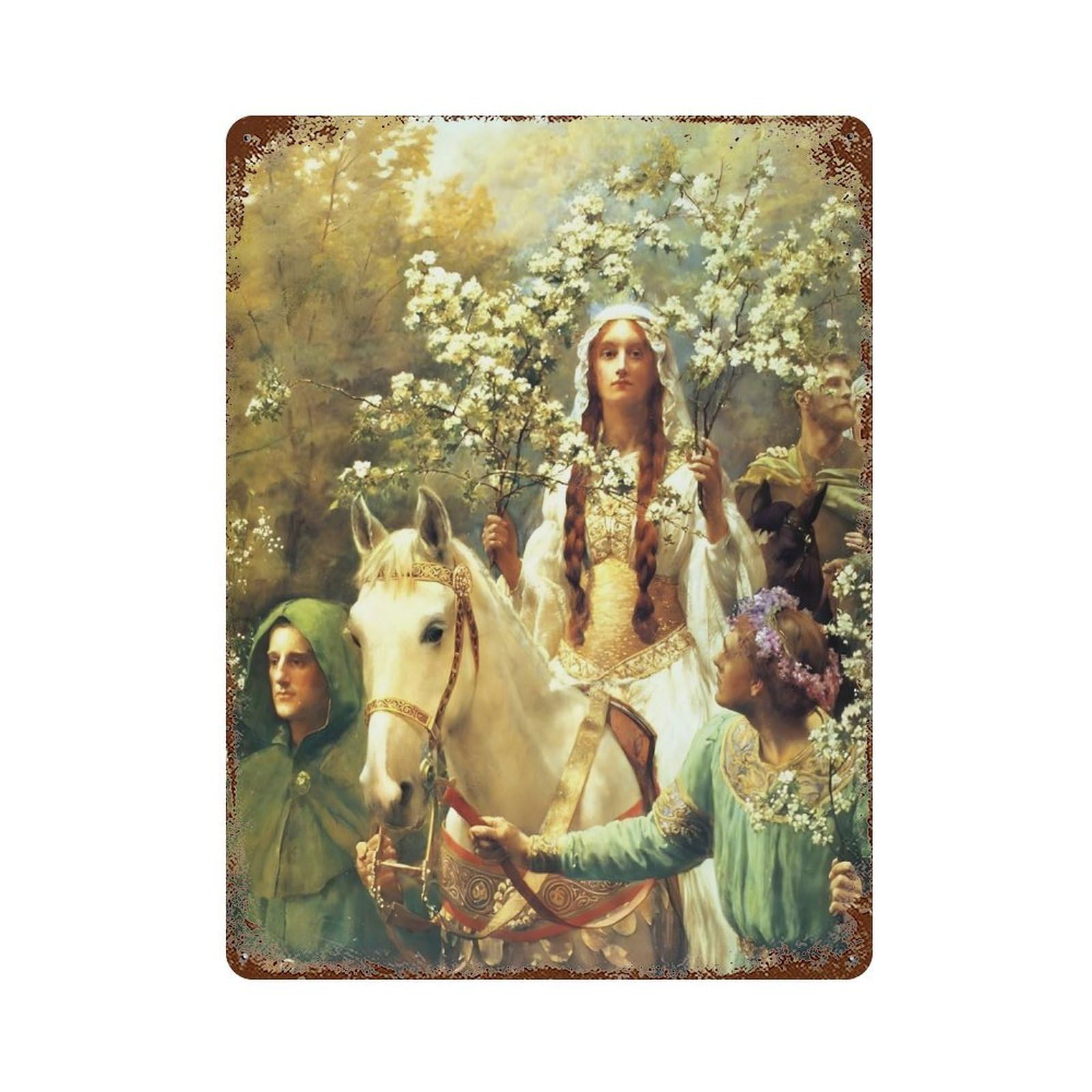 xiaoxiaoshen Artist John Collie (7) Wall Decor Art Metal Tin Poster Modern Home Decor Art Home Bar Shop Decorations Vintage Sign 40x30cm