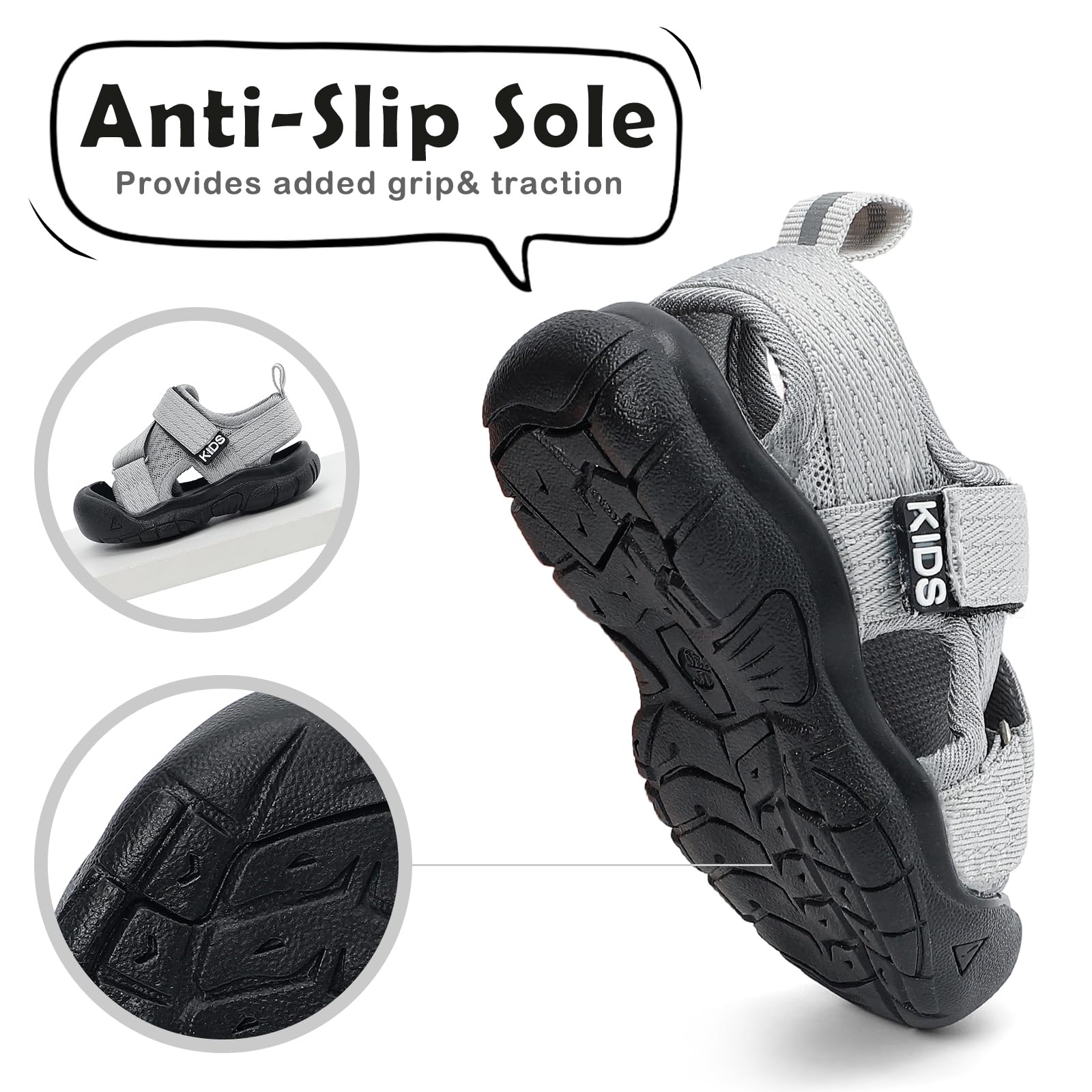 Chaussures Bébé Été Sandales de Sport Garçon Baskets Running Confort Enfants avec Semelle Caoutchouc Antidérapant