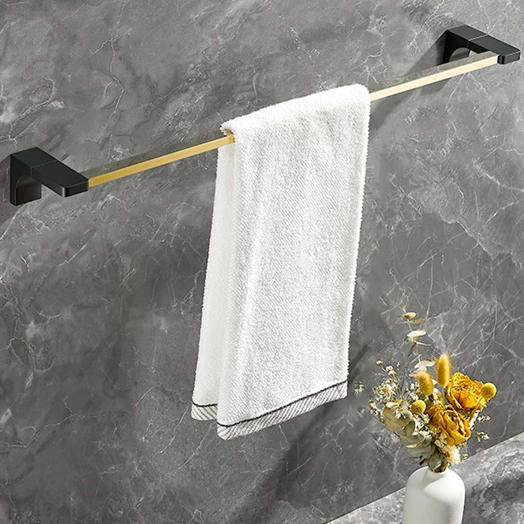 Porte-serviettes en cuivre noir double barre accessoire minimaliste de maison