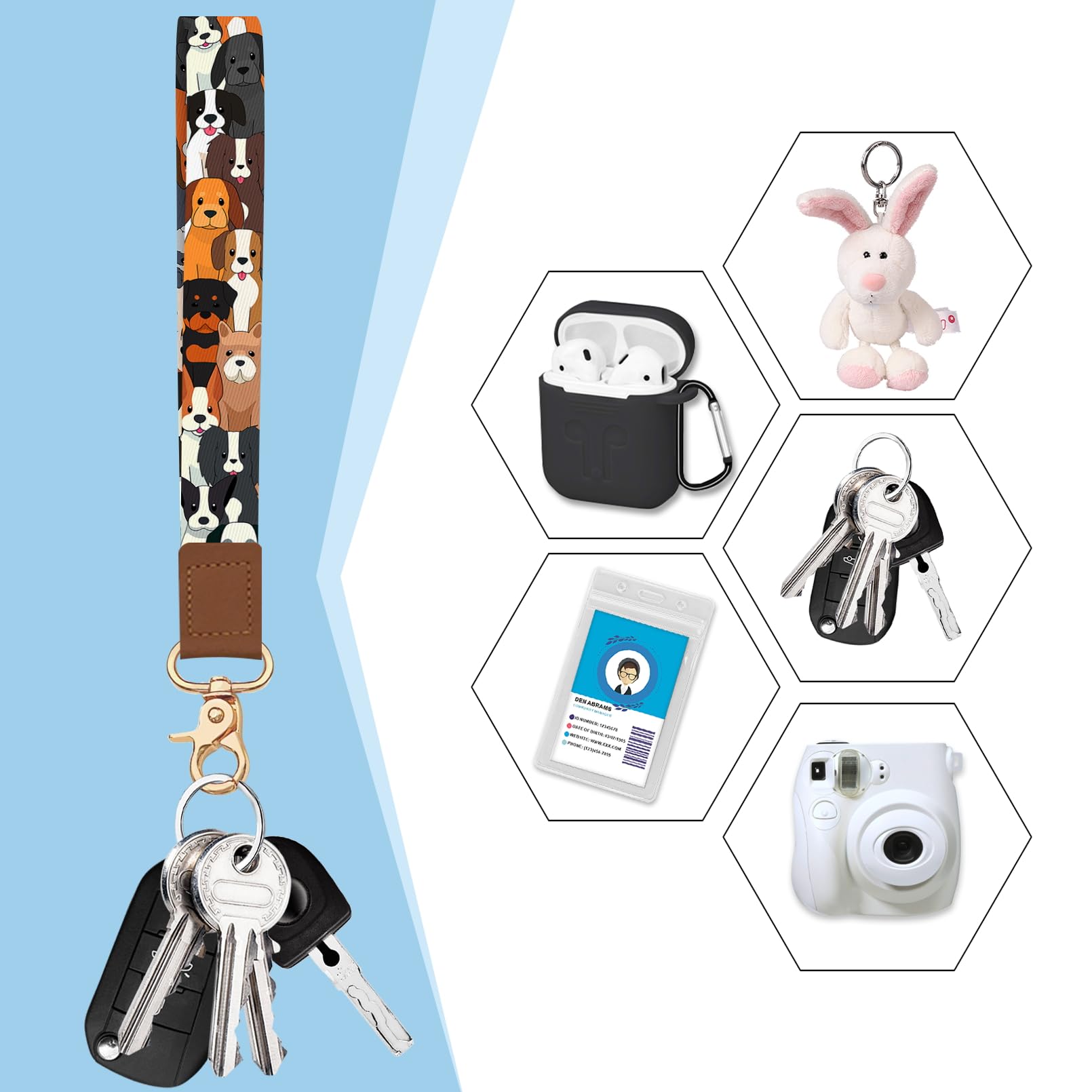 Blusabaca Credit Card Holder for Women, Gothic Floral Small RFID Wallet with Zipper, Card Keychain Wallet, Leather Wallet Card Case, Business Accordion Wallet Gift