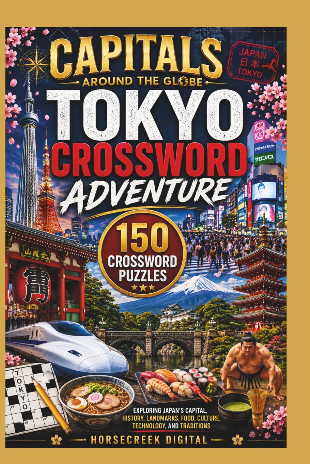 Capitals Around the Globe: Tokyo Crossword Adventure: 150 Crossword Puzzles Exploring Japan's Capital, History, Landmarks, Food, Culture, Technology, and Traditions