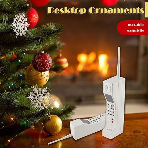 Miniatura 2 de Diydeg Teléfono móvil retro, 80S y 90S Antiguo de moda portátil de ladrillo adorno de teléfono celular, accesorios fotográficos de simulación,