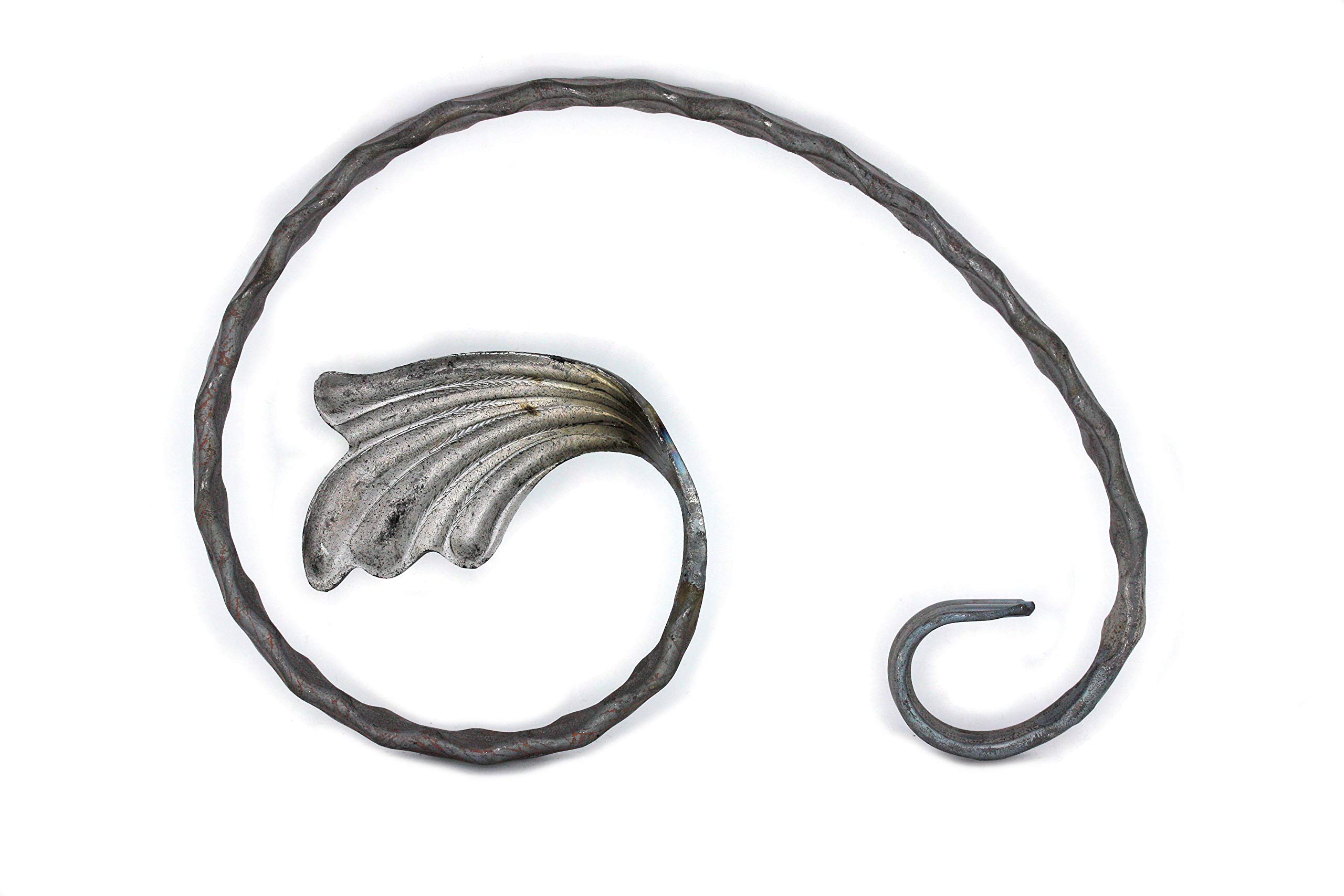 UHRIG C-Bogen Mit Zierelement 80x325 Schmiedeeisen Zaunspitze