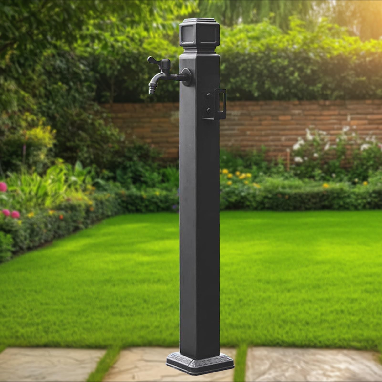 Water Butt tap, Frost Free Antifreeze Hose Faucet Floor Mounted Hydrant Tap(Height: 60cm/23.6in)