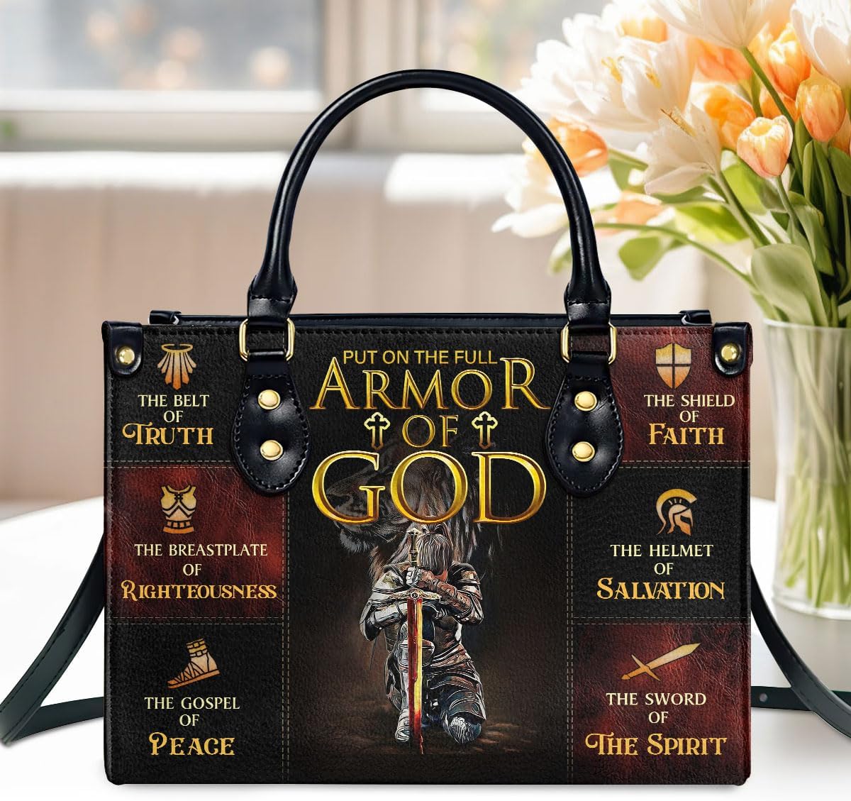 Jesuspirit Leather Handbags - Bible Bags, Religious Bag - Christian Gifts For Women - Christmas Gift For Mom, Grandma - Image 2