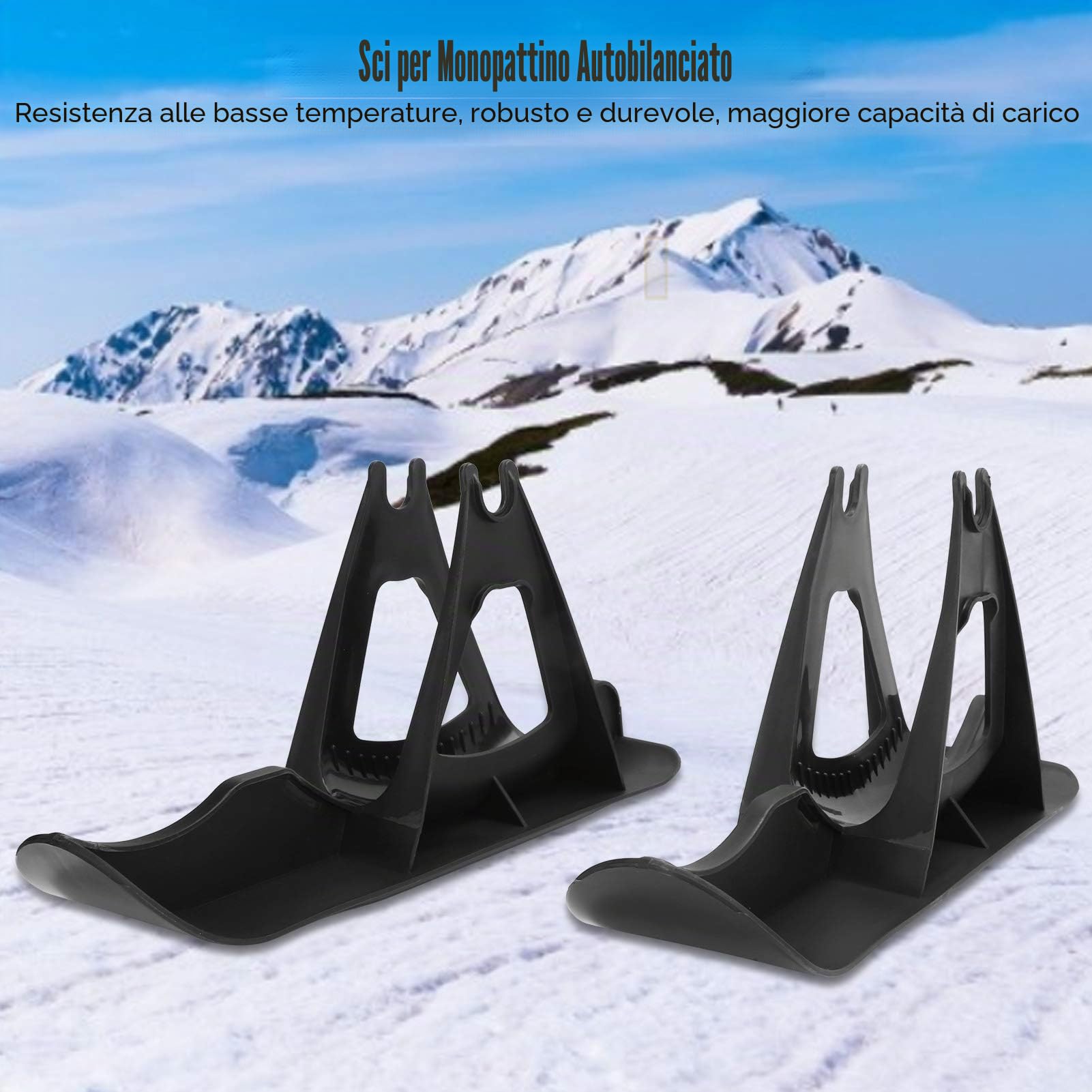 Snow-Ski Scooter Multifunzionale - Set da Sci per Bicicletta e Neve