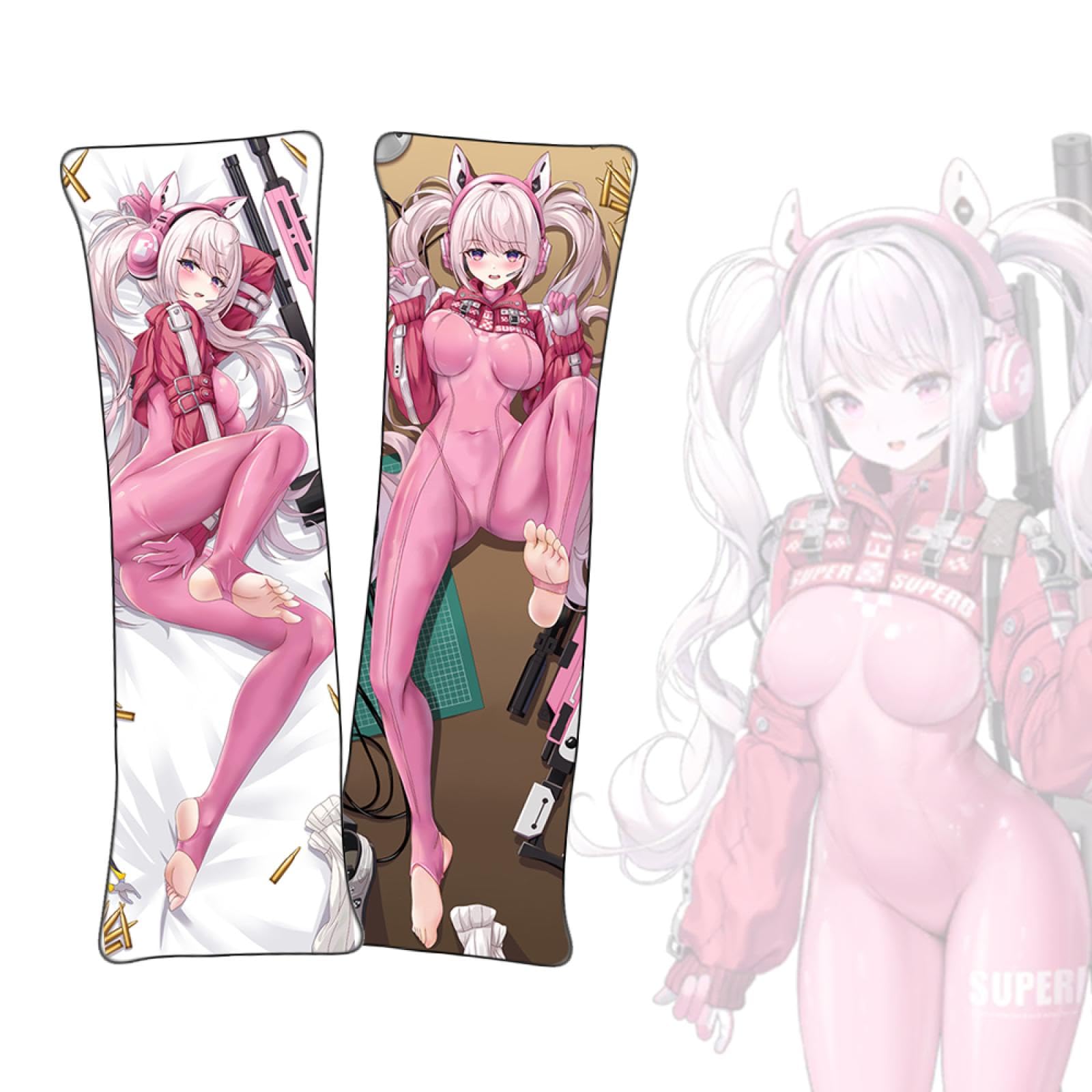 Dakimakura Goddess of Victory: Nikke Alice Anime Body Pillow Cover Dakimakura Short Plush Throw Pillowcase, A1001