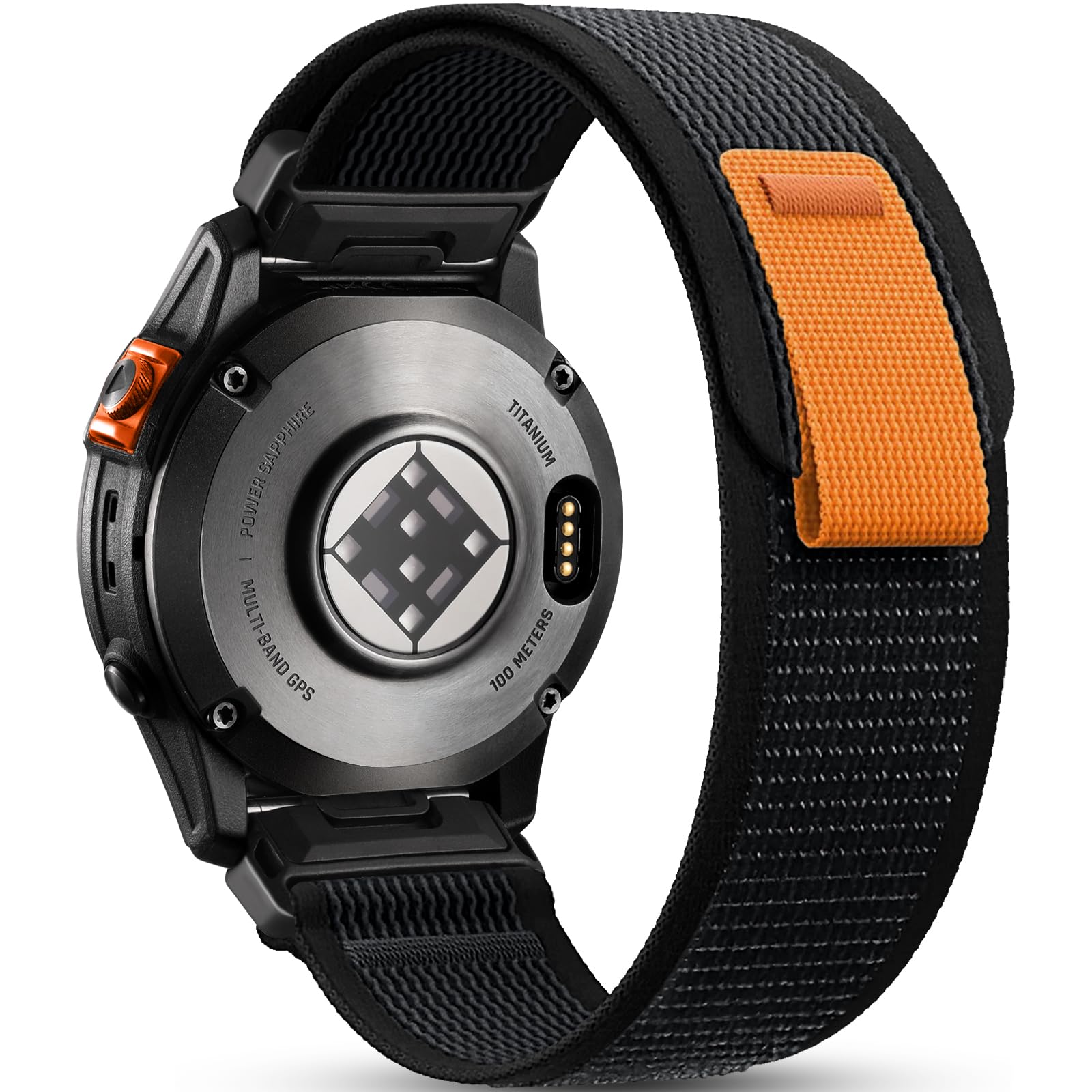 IMIVIO 22mm Quickfit Nylon Sport Bands Compatible with Garmin Fenix 8/Tactix 8 AMOLED 47mm/Fenix E/7 Pro/7/6/6 Pro/5, 26mm Replacement Band Compatible with Garmin Fenix 8 51mm/7X pro/7X/6X Pro/6X
