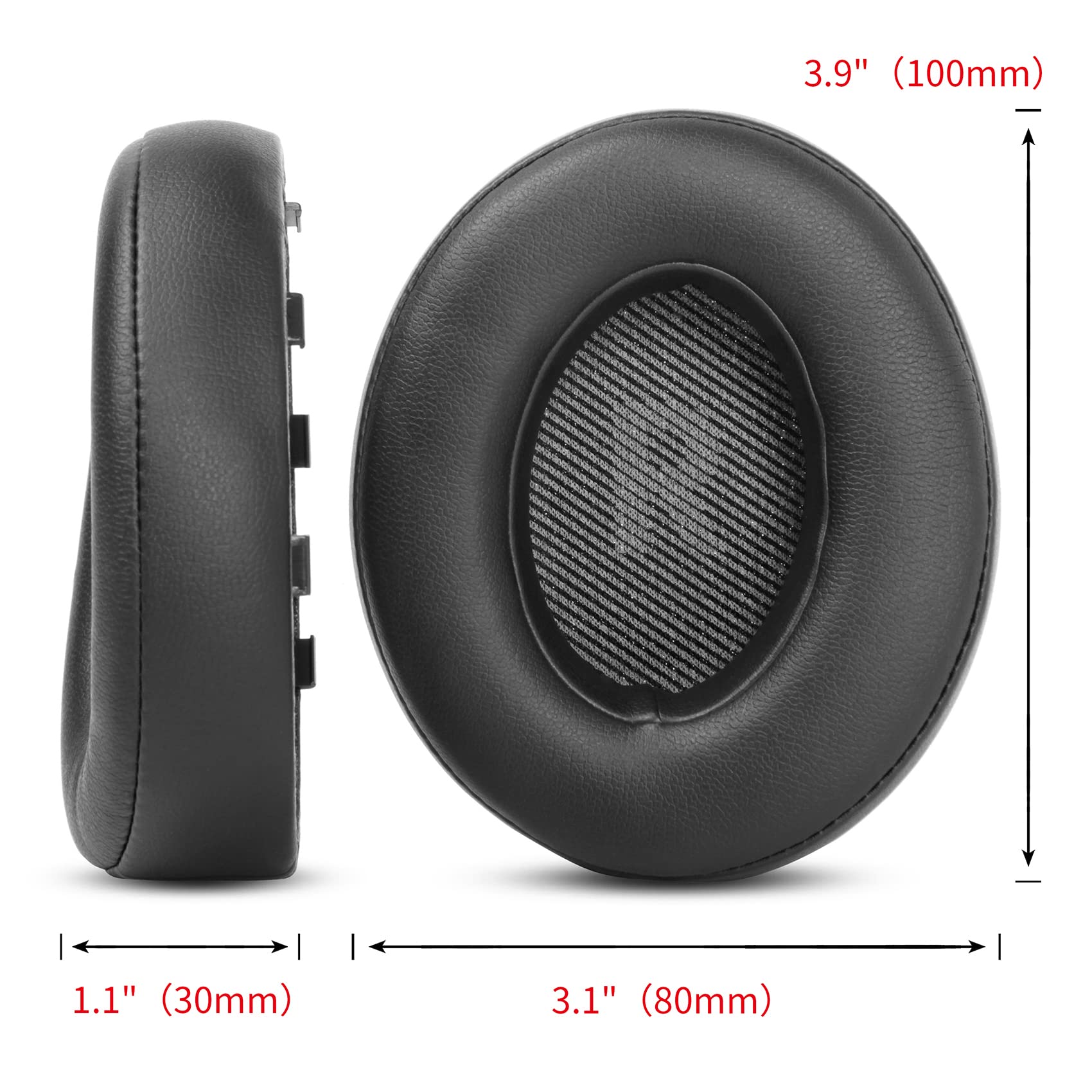 Geekria QuickFit Ohrpolster Aus Protein-Leder – Ersatz-Ohrmuscheln Für JBL Everest Elite 700 & V700NXT (schwarz)