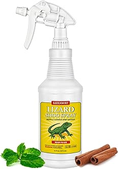 LizzAway Lizard Shoo Spray - Plant-Based Lizard Repellent for Outdoors & Home - Gecko, Skink, & Reptile Deterrent - Gecko Repellent Spray to Keep Lizards Off Porch, Patio, Garden & Driveway