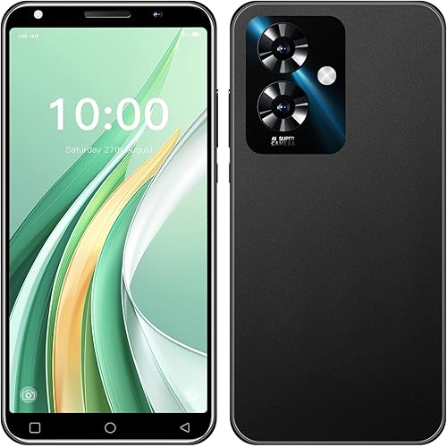 Note 60 Mobile Phones, 5.0'' HD Display, Dual SIM Dual Camera, 16GB ROM【Expandable up to 128GB】, Support WiFi/Bluetooth/GPS, Unlocked Android 3G Smartphone (Black)