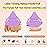 BLAAROOM 6 Pieces Powder Puff Face Makeup Velour Soft Triangle Powder Puffs for Loose Powder Mineral Powder Body Powder Wet Dry Cosmetic Foundation Sponge Makeup Tool - Purple