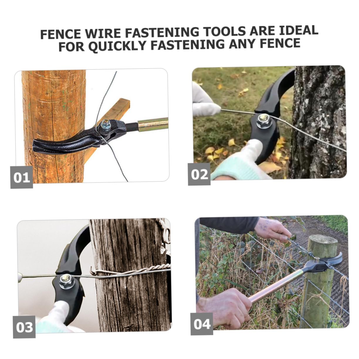 Sosoport Zaundrahtspannwerkzeug Zaunspannwerkzeug Für Draht Kabel Seile Und Ketten Einfacher Drahtzieher Tragbarer Zaunspanner Für Garten