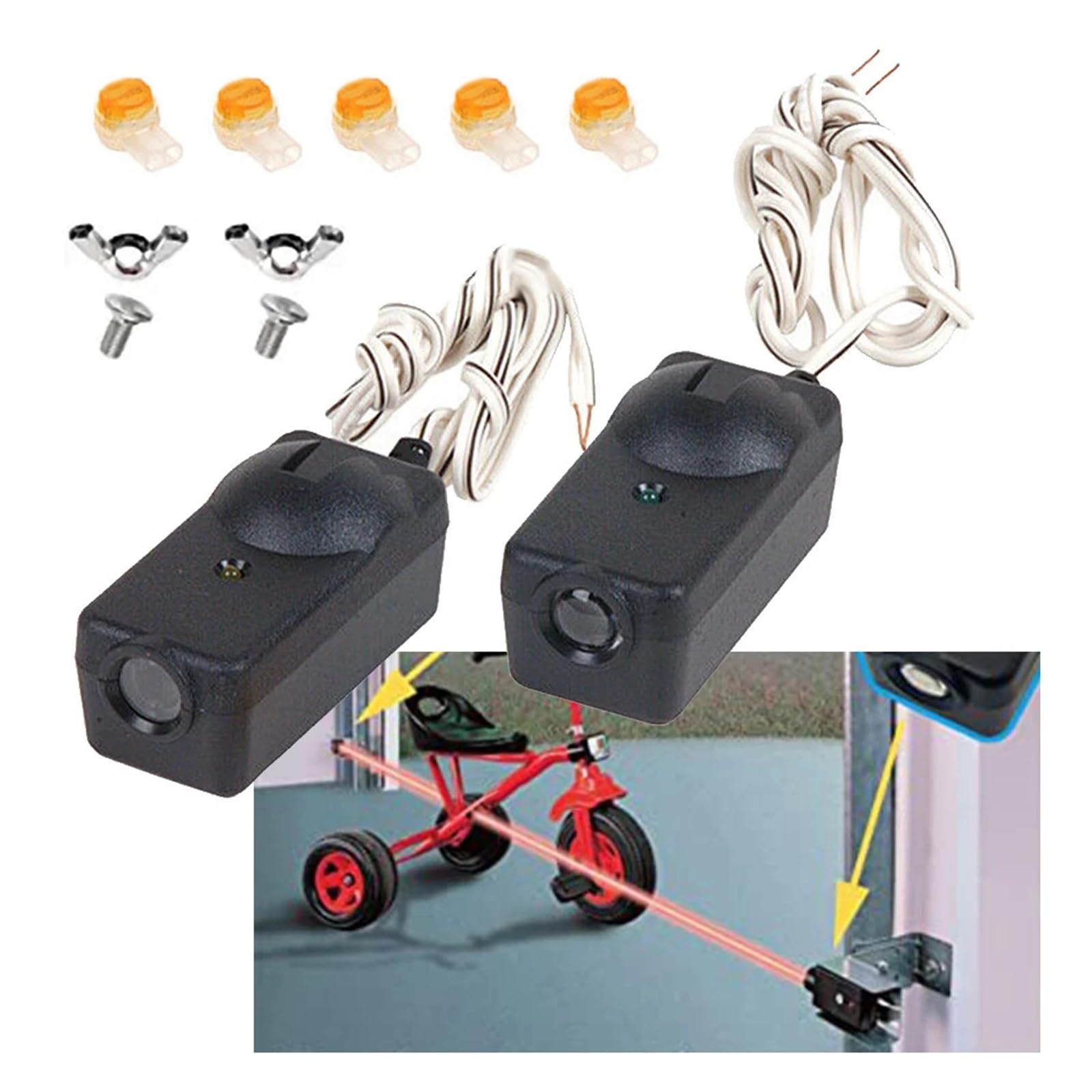 Fotocélulas universales con Sensor de haz 41A5034 for abridor de puerta corredera de garaje Liftmaster Chamberlain Sears Abridor AutomáTico De Puerta Corredera