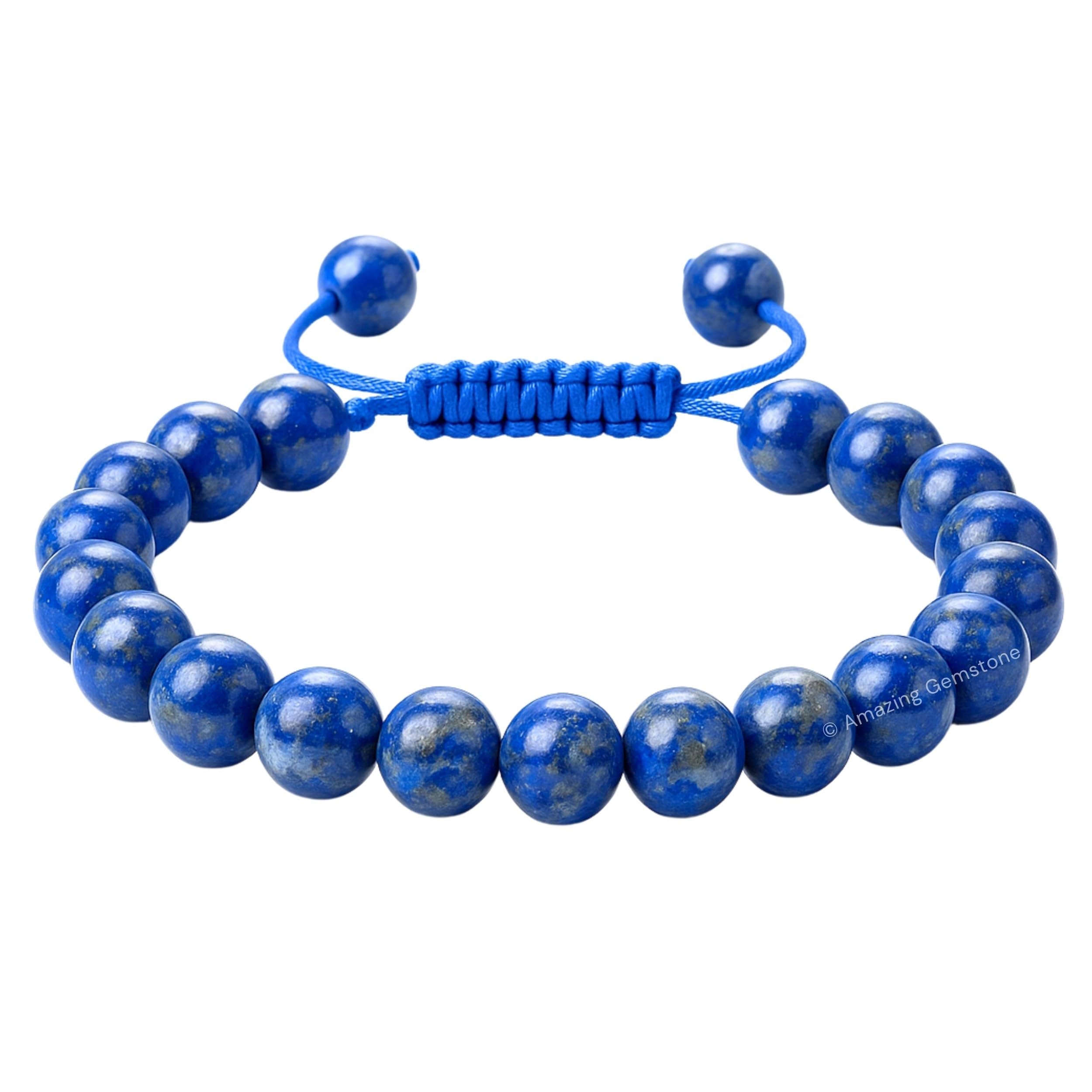 Amazing Gemstone Crystal Bracelet for Women Men's Gifts - Protection Healing Crystal Bracelet - 8mm Gemstone Beaded Adjustable Bracelet Pulseras Para Hombres Mujer Stocking Stuffers