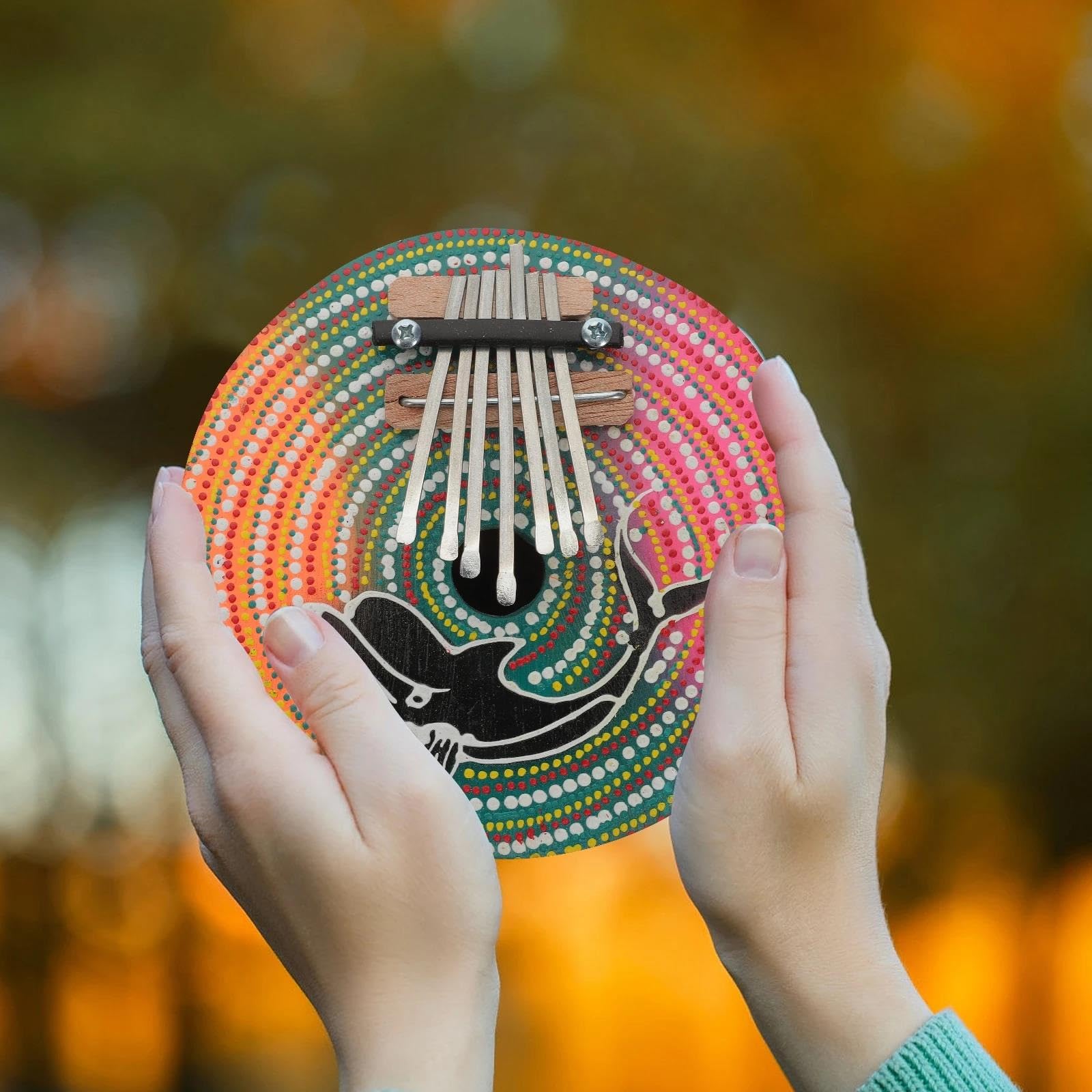 Kalimba Pianino Kciukowe Z Kokosowej Skorupy Miniaturowy Kalimba Instrument Dla Początkujących