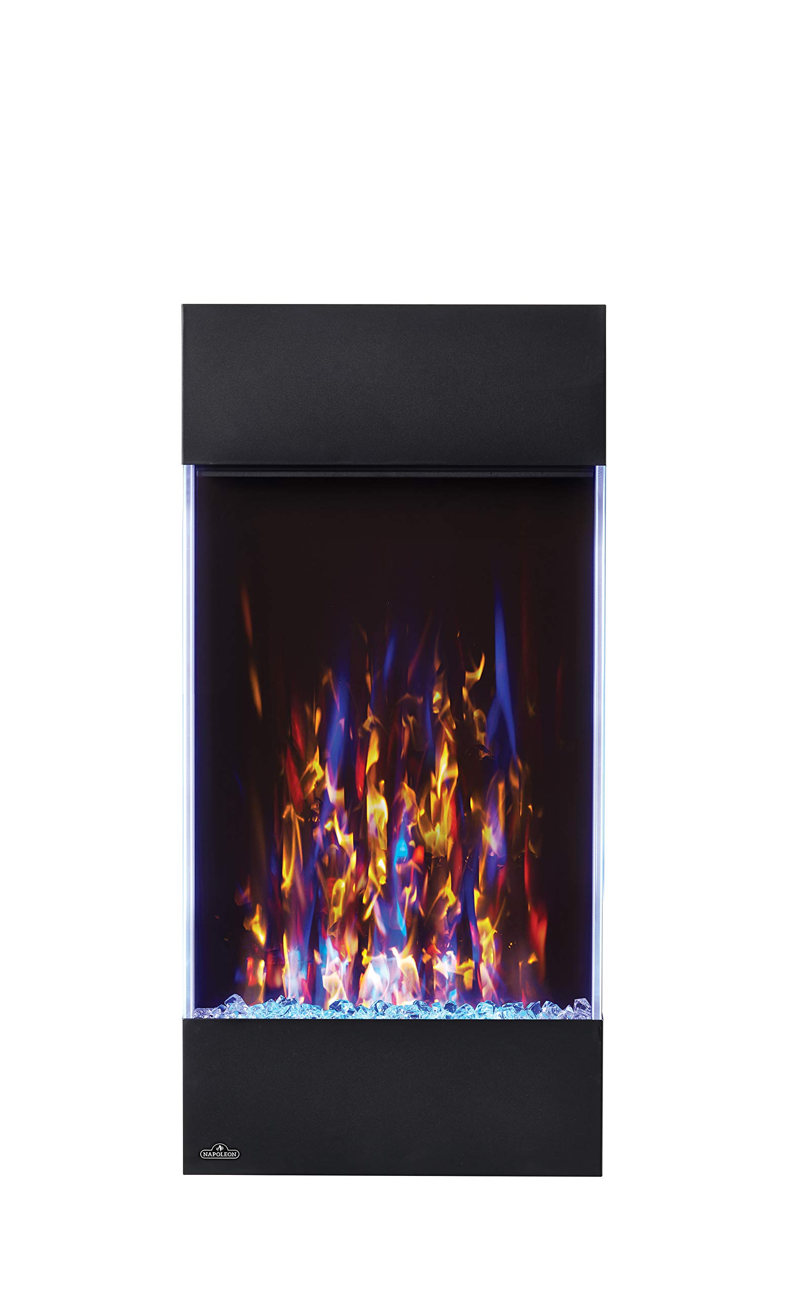 Amazon.com: Napoleon Allure Vertical 32 - NEFVC32H - Wall-Hanging Electric  Fireplace, 32-in, Black, Glass Front, Glass Crystal Ember Bed, 4 Flame  Colors, Remote : Home u0026 Kitchen