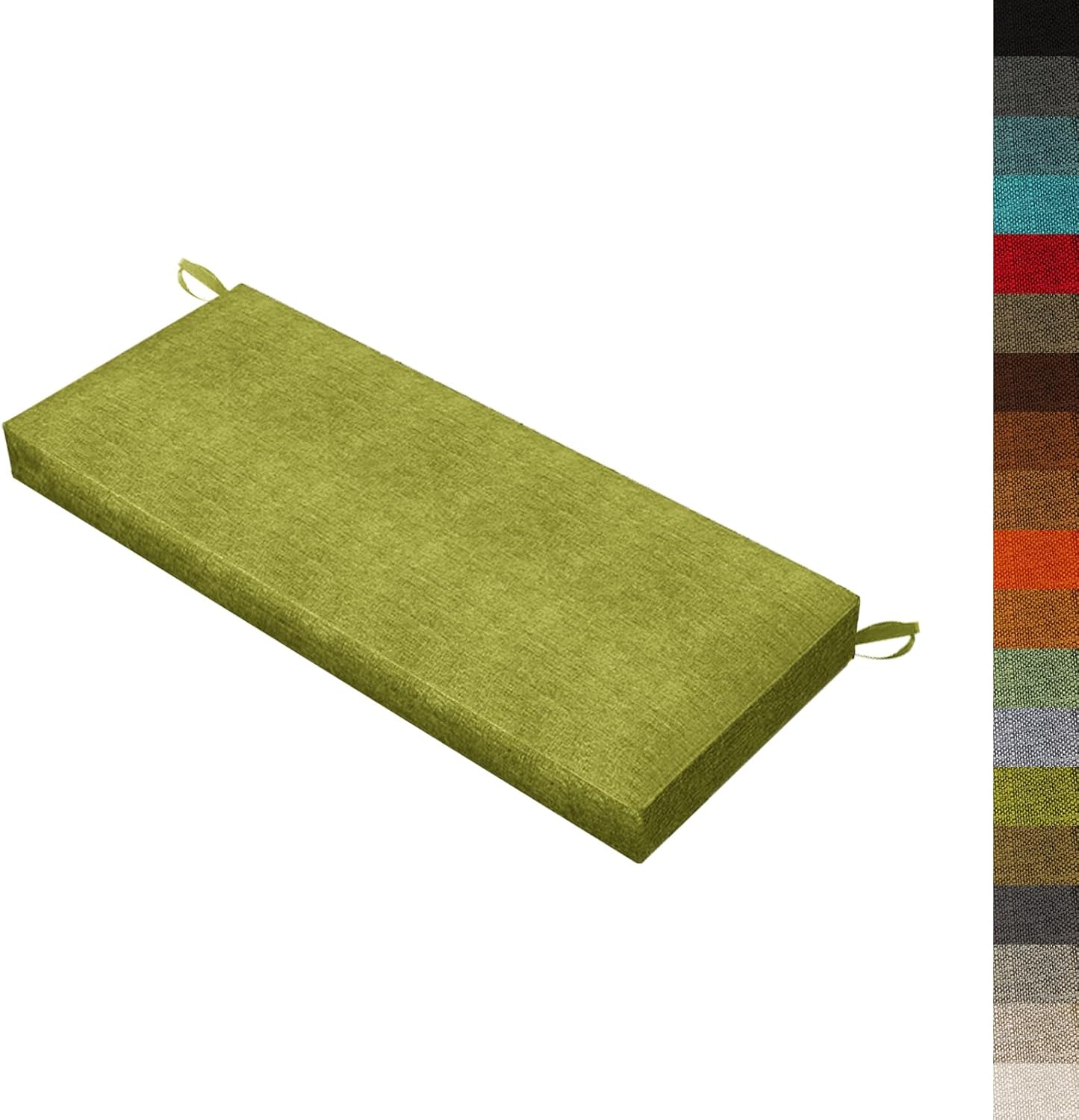 Outdoor Bench Cushions 17"x15"x1.97" Patio Furniture Chair Cushion Bench Pad Bay Window Seat Cushions with Ties for Indoor Porch Garden Dining Swing Sofa Loveseat Cushion,Color#8