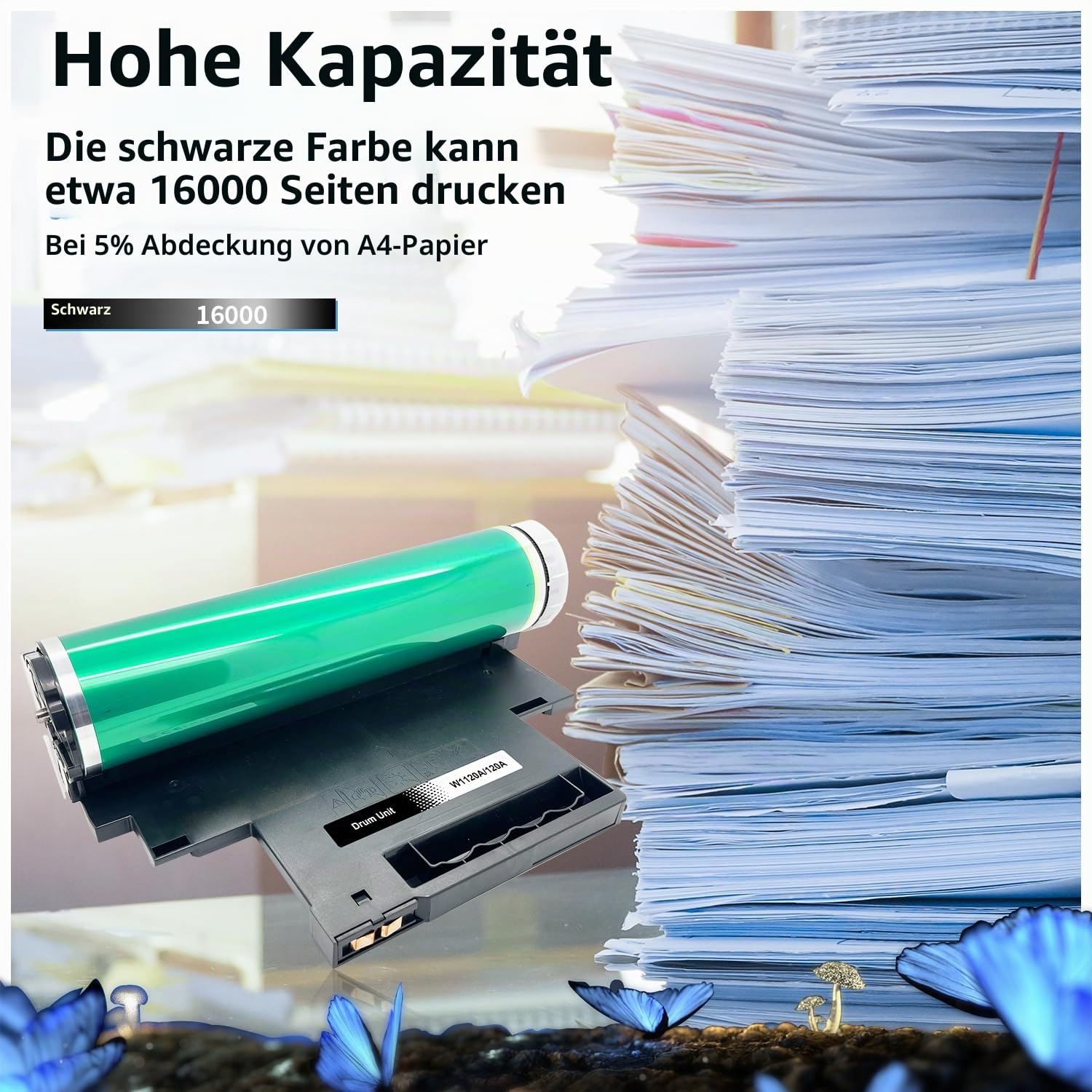 LOSMANN 120A Trommel Kompatibel für HP 120A W1120A Bildtrommel Ersatz für HP Color Laser 150a 150nw 150 MFP 170 Series MFP 178nw 178nwg 179fng 179fnw 179fwg