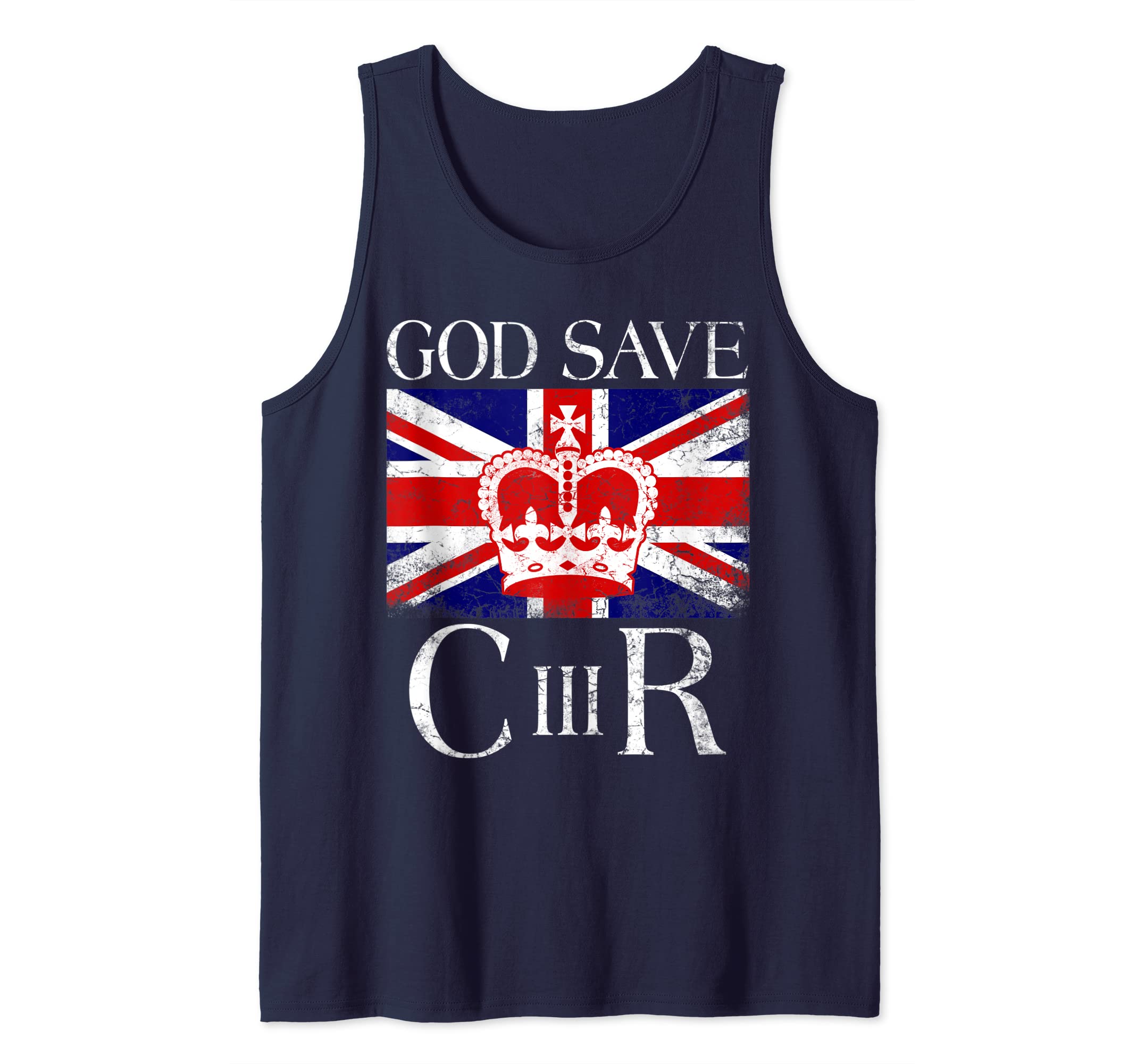God Save The King Tee King Charles III. CIIIR King Charles Tank Top