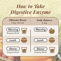 Vista 7 de AFC Japan Digestive Ultimate Enzyme Drink - Enzimas digestivas puras para la digestión, gases, hinchazón, alivio del estreñimiento y apoyo