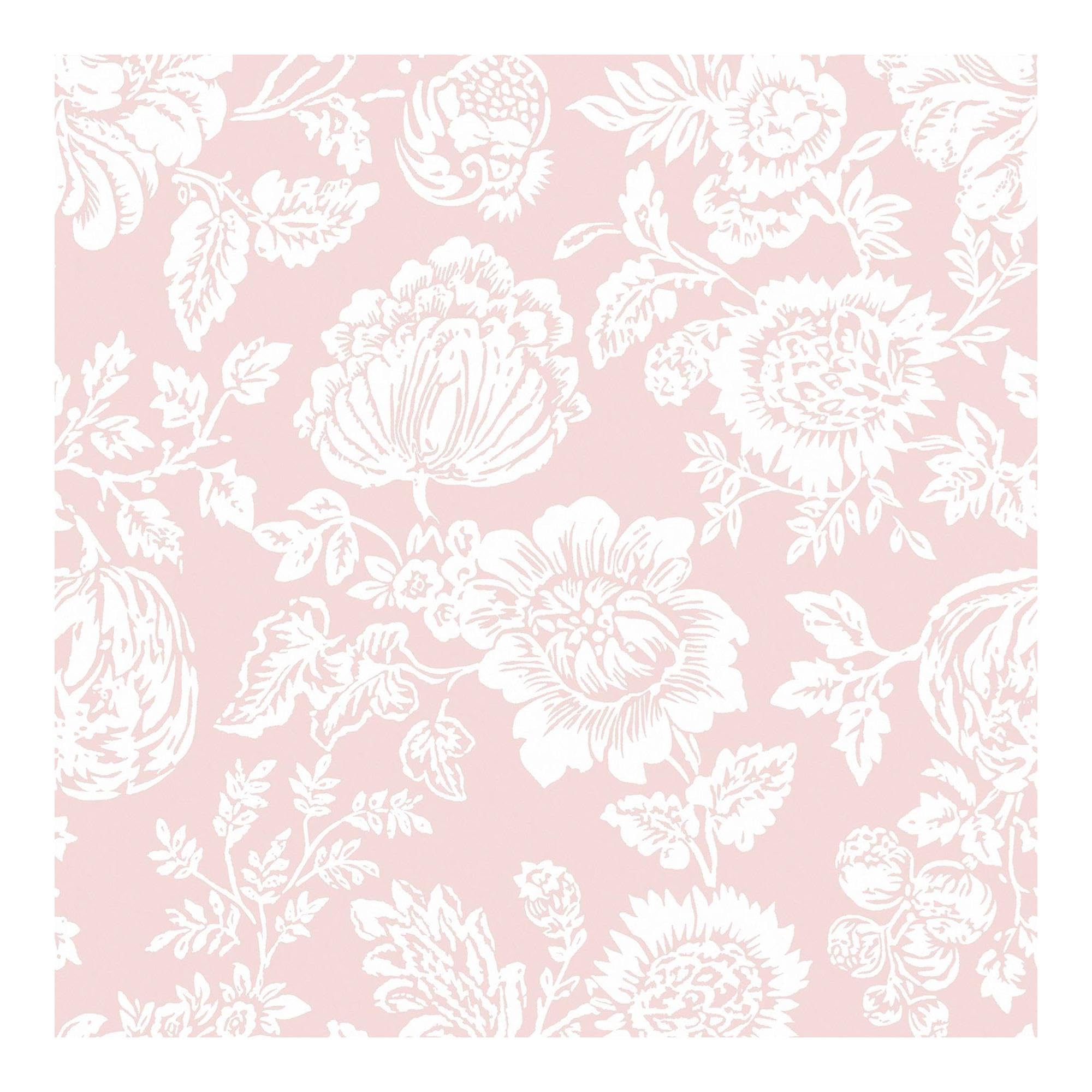 Graham & Brown Pink Shabby Chic By Rachel Ashwell Stipple Floral Wallpaper | Paste The Wall | Floral | Eco-Friendly
