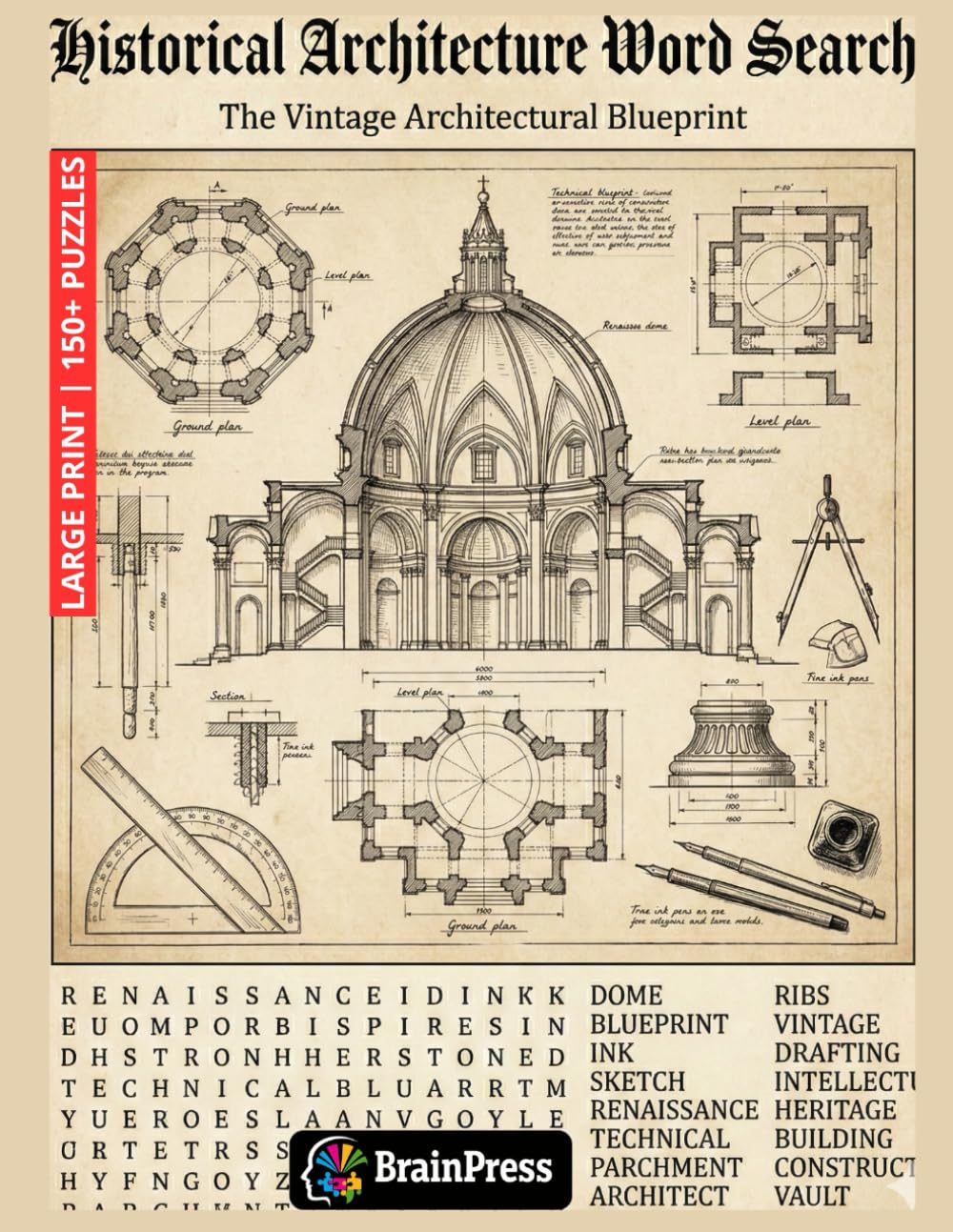 Historical Architecture Word Search: A Journey Through Time and Design: 100+ Puzzles Featuring Ancient Wonders, Iconic Landmarks, and Architectural Styles from Antiquity to the Modern Era
