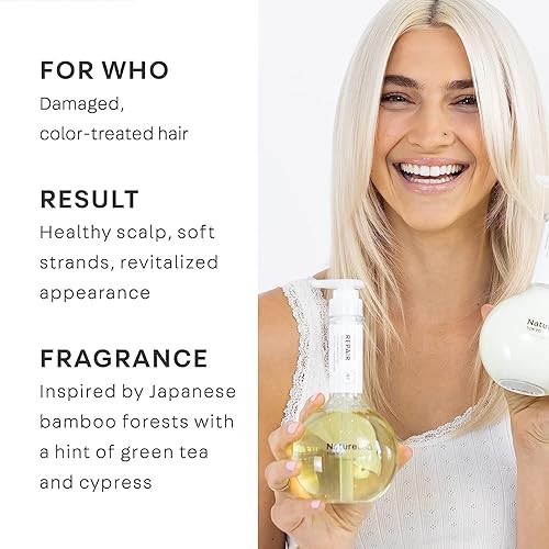 Miniatura 5 de NatureLab. TOKYO Paquete de reparación perfecto champú de reparación 11.5 oz, acondicionador de reparación 11.5 oz y máscara de tratamiento de