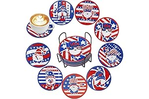 USA 4th of July Diamond Art Coasters: Perfect Patriotic Craft for Summertime Celebrations