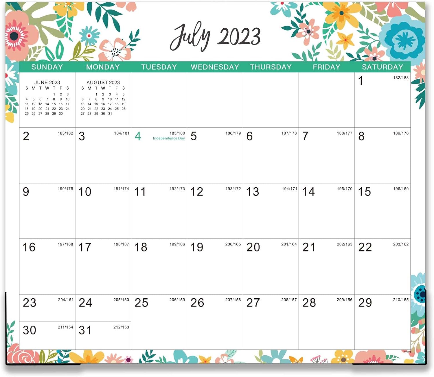 Magnetic Calendar 2023-2024 - 2023-2024 Calendar Covers from JULY 2023 - DECEMBER 2024, Magnetic Calendar for Fridge, Magnetic Monthly Calendar, 13" × 11.5", Fridge Calendar with Tear-off Pad, Blocks with Julian Dates, Perfect for Planning
