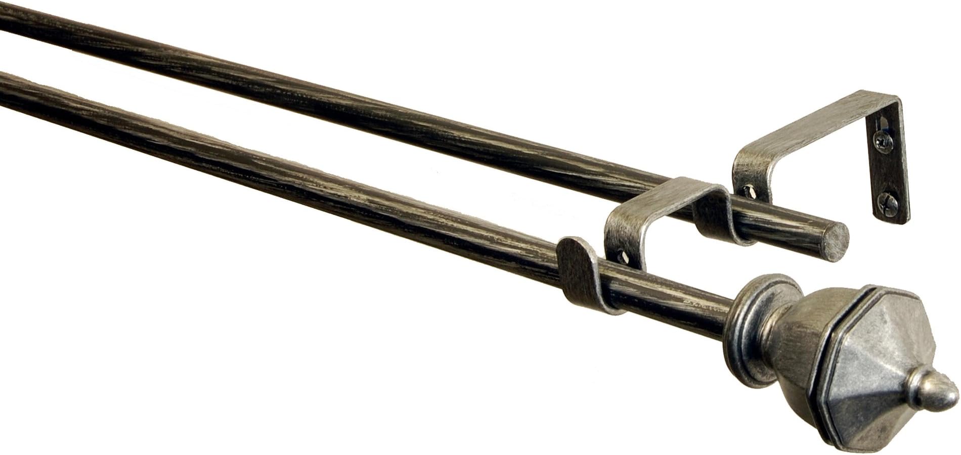 BCL Drapery Hardware 58DUN86S Urn Curtain Rod Set