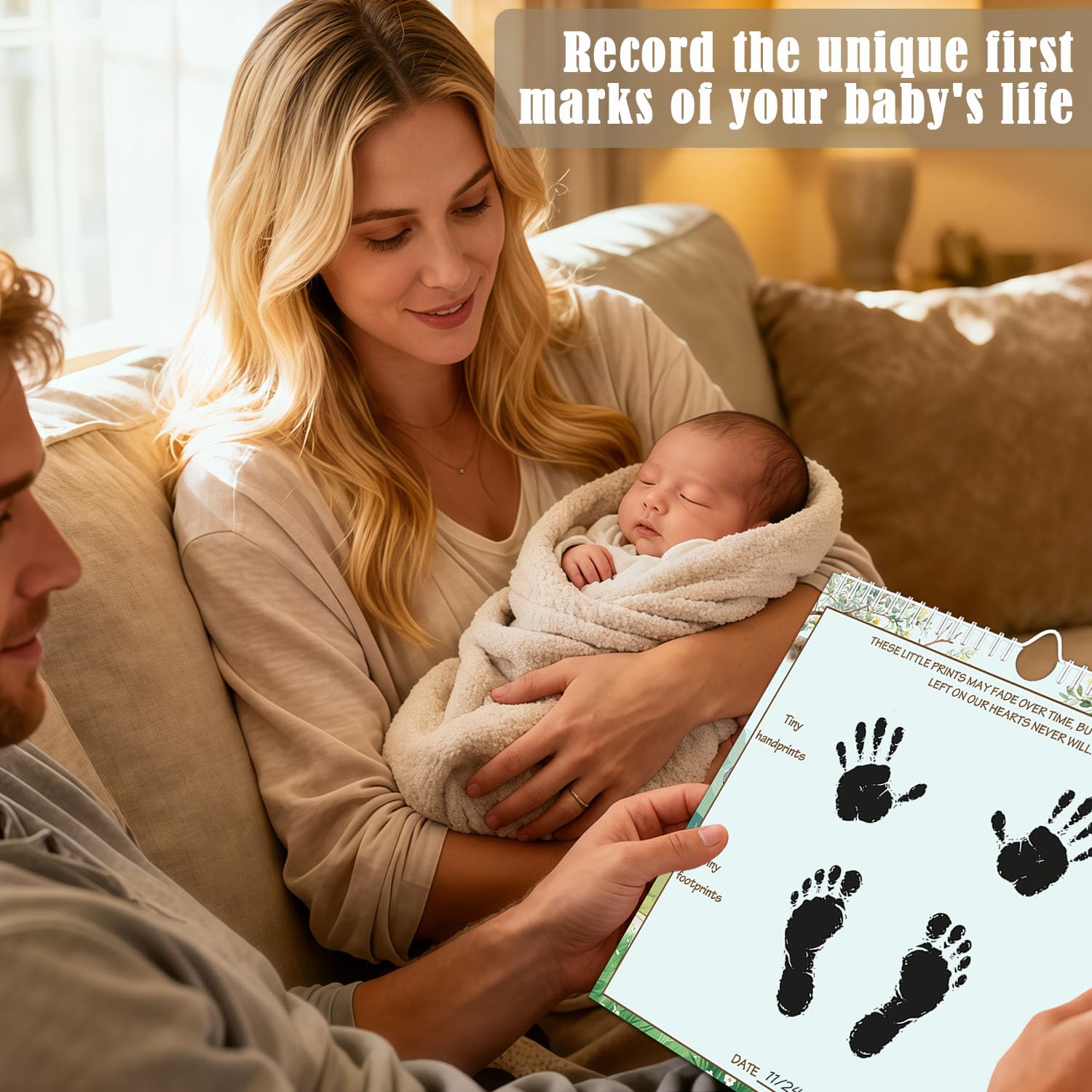 Babykalender Erstes Jahr mit Aufklebern, Winnie Baby Erstes Jahr Erinnerungsbuch, Baby Meilenstein-Kalender, Baby erstes Jahr Andenken Buch, Baby Ultraschall Foto Erinnerungsbuch, Babyparty Gästebuch