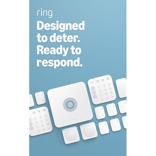 Ring Alarm 14-piece kit (2nd Gen) – home security system with optional 24/7 professional monitoring – Works with Alexa