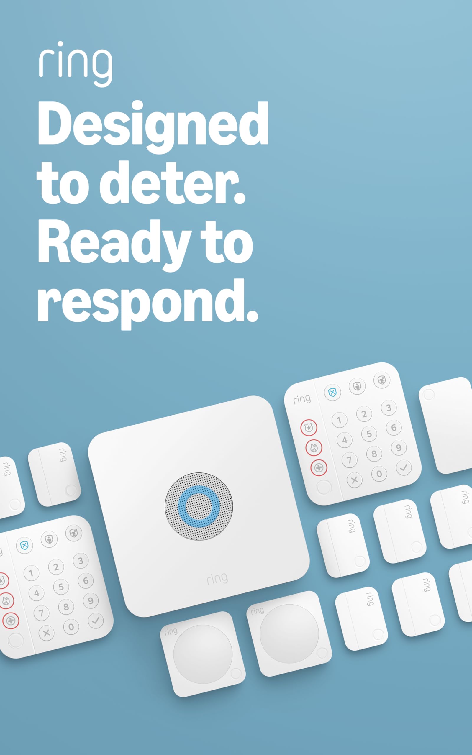 Ring Alarm 14-Piece Kit (newest model), Wireless smart home or business security system