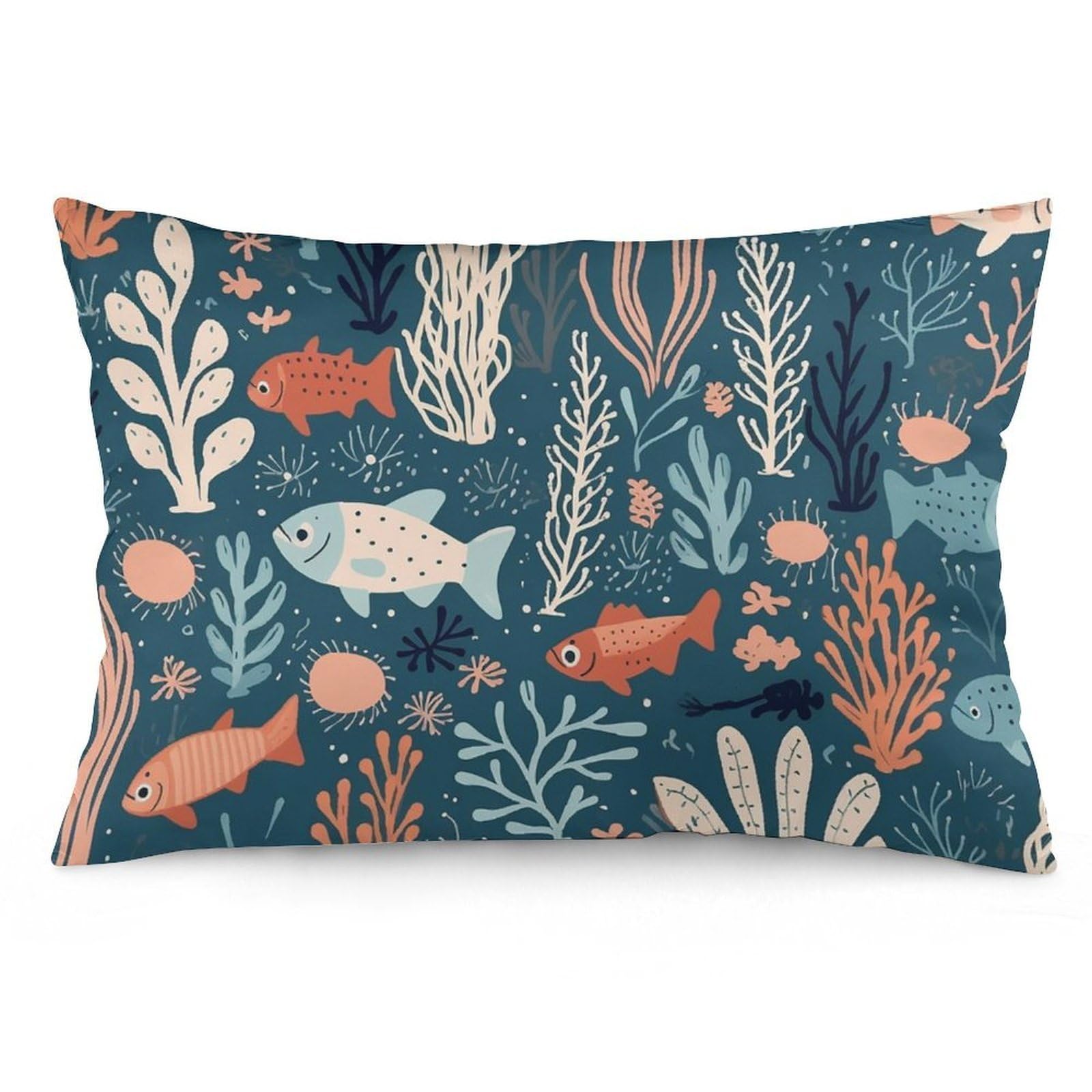 NTVOWPZO 2 Pack Decoration Throw Pillow Covers 20"x30" Pillowcases Covers Corals and Plants Pillowcases Modern Farmhouse Home Decor Sofa Cushions Covers for Couch Bed Living Room