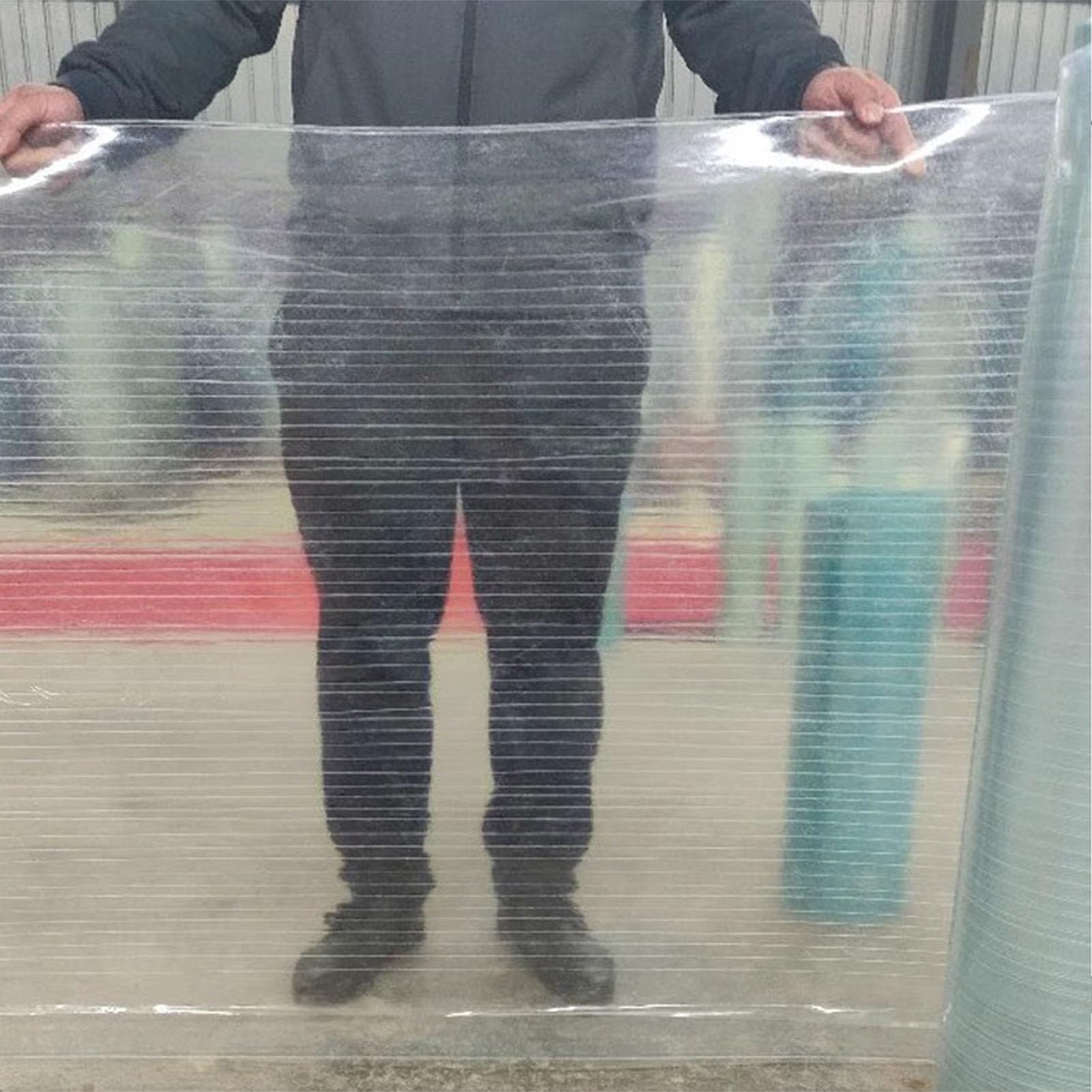 Láminas Cubiertas Pérgolas Resistente a Impactos Paneles Techo Transparentes Policarbonato Toldos para Ventanas y Puertas, Carports, Marquesinas(1x19m/3.28x62.34ft)