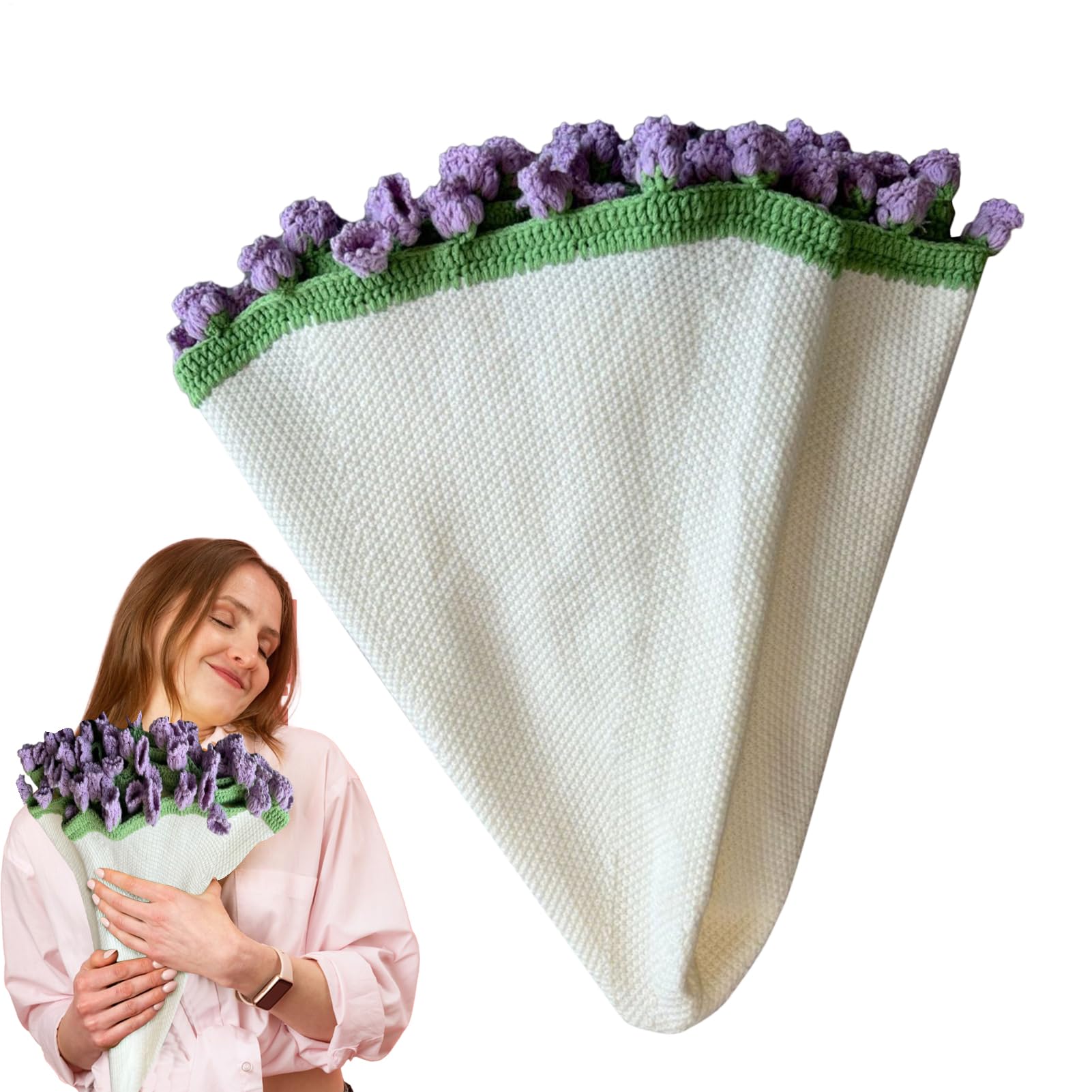 Couverture en crochet fleurs : le cadeau idéal pour fête des mères et mariage original