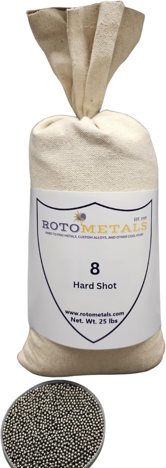 Roto Metals Lead Shot 8 Bulk Lead Shot for Reloading