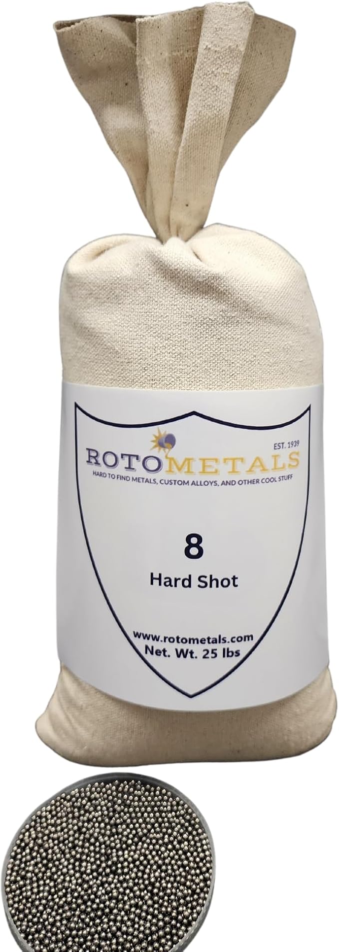 Roto Metals Lead Shot 8 Bulk Lead Shot for Reloading Ballast Weights Shooting